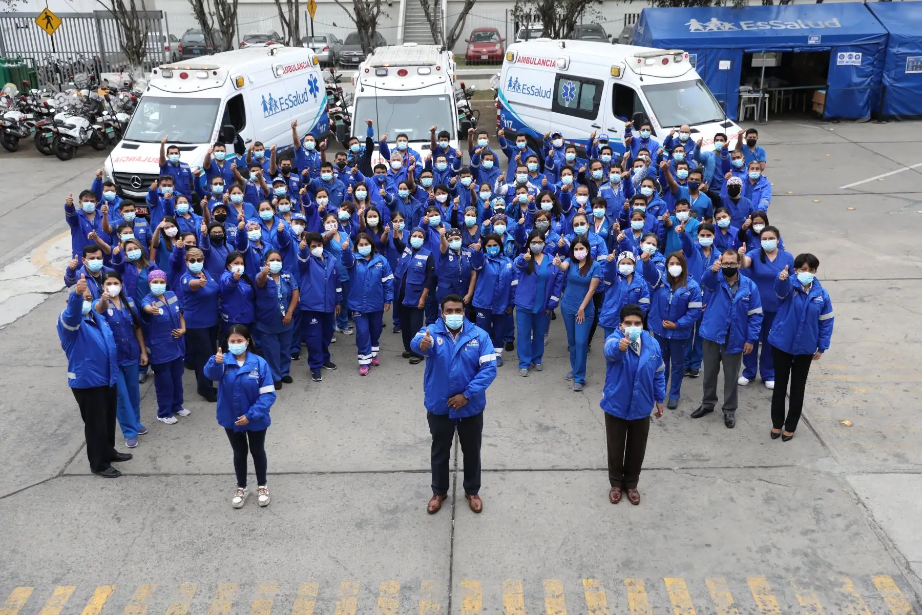 El Sistema de Transporte Asistido de Emergencia STAE  de Essalud, celebro sus Bodas de Plata al servicio de la comunidad. Foto: ANDINA/ Essalud.