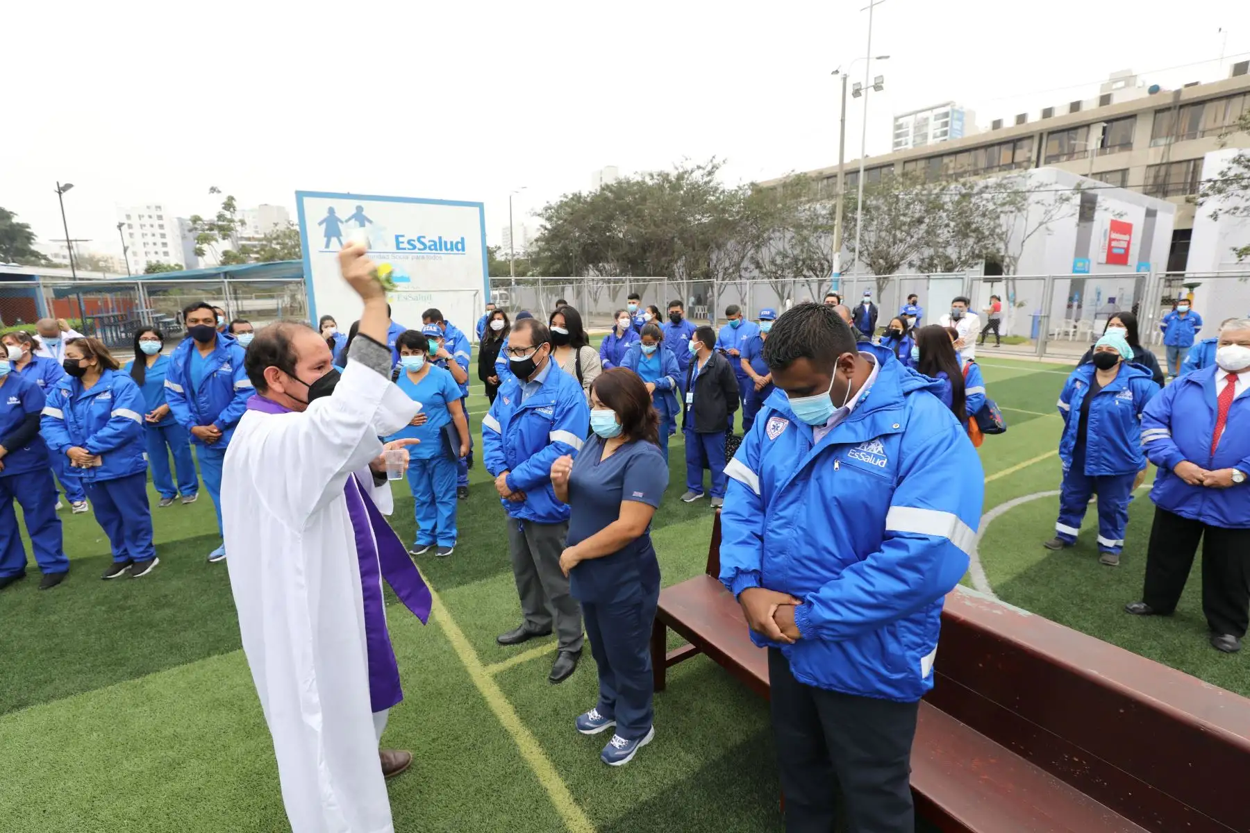 El Sistema de Transporte Asistido de Emergencia STAE  de Essalud, celebro sus Bodas de Plata al servicio de la comunidad. Foto: ANDINA/ Essalud.