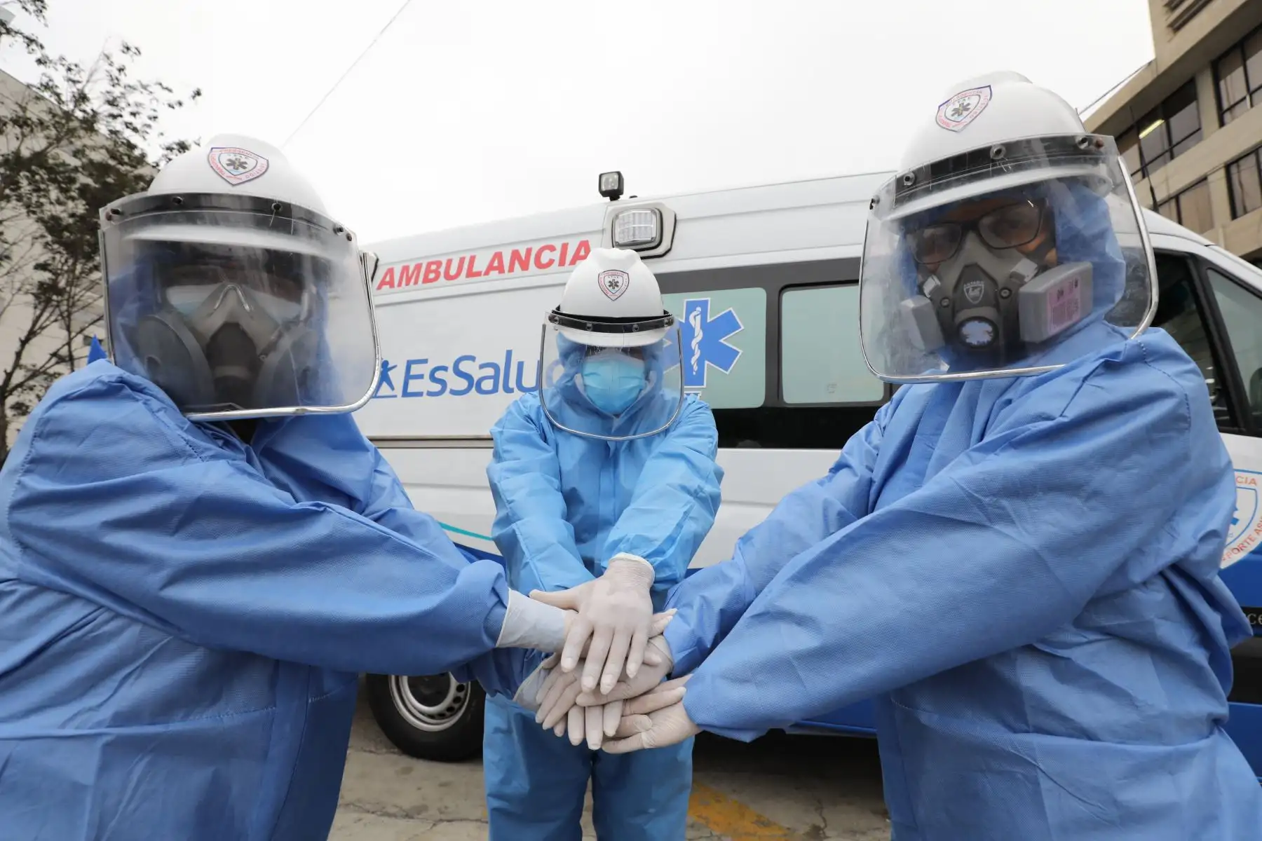 El Sistema de Transporte Asistido de Emergencia STAE  de Essalud, celebro sus Bodas de Plata al servicio de la comunidad. Foto: ANDINA/ Essalud.