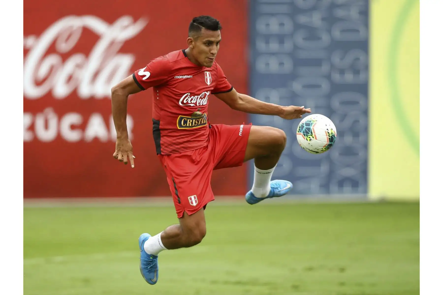 Seleccionados peruanos realizan entrenamientos en la Videna con miras al partido frente a Colombia por las clasificatorias sudamericanas Qatar 2022. Foto: FPF