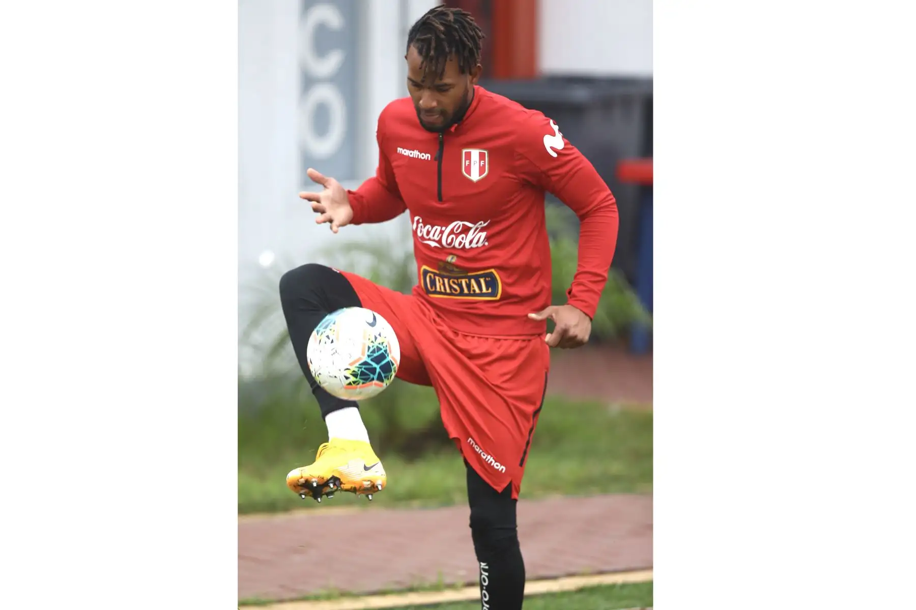 Seleccionados peruanos realizan entrenamientos en la Videna con miras al partido frente a Colombia por las clasificatorias sudamericanas Qatar 2022. Foto: FPF