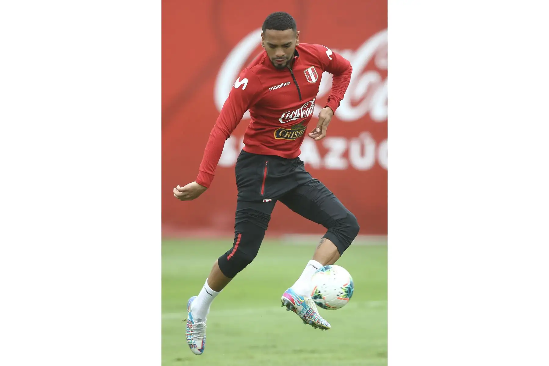 Seleccionados peruanos realizan entrenamientos en la Videna con miras al partido frente a Colombia por las clasificatorias sudamericanas Qatar 2022. Foto: FPF