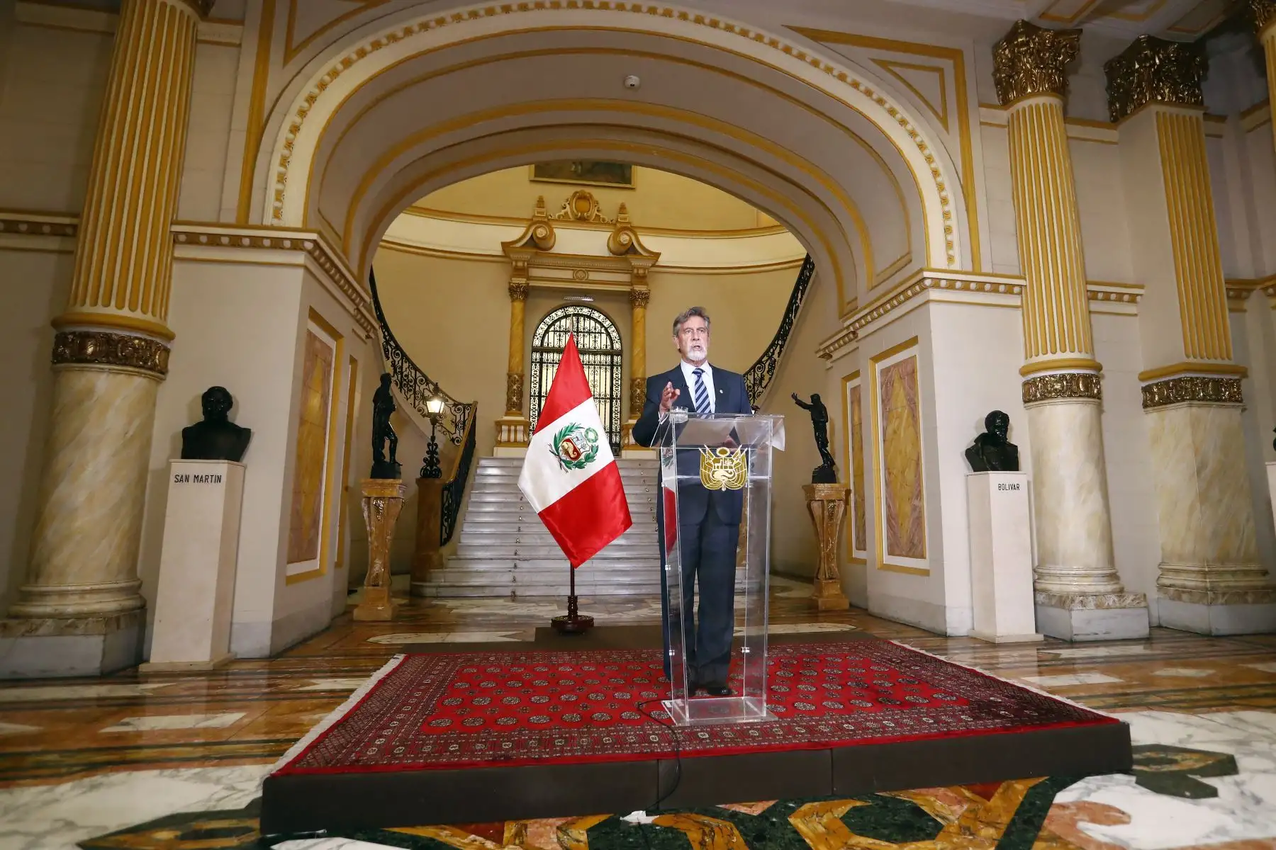 El presidente de la República , Francisco Sagasti, participa de la Sesión Extraordinaria de la Asamblea General de las Naciones Unidas. Foto: ANDINA/Prensa Presidencia
