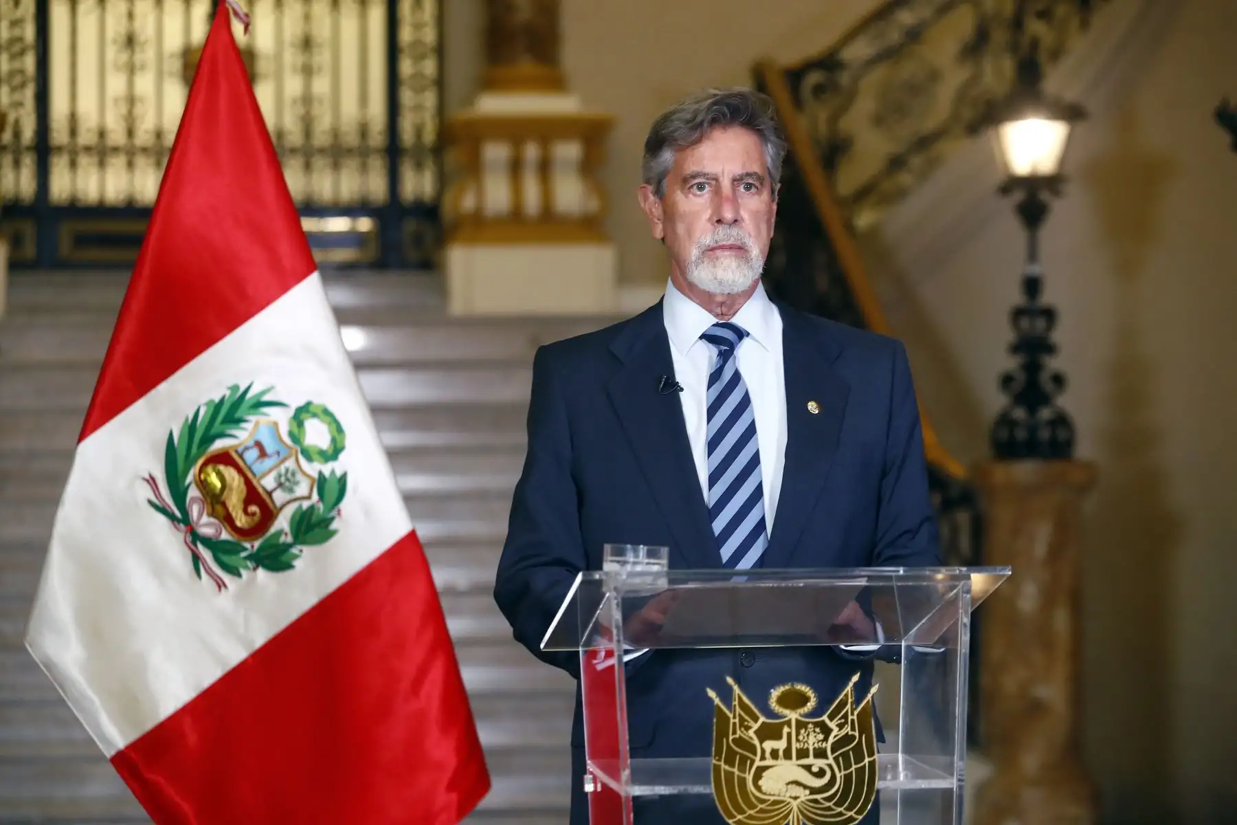 El presidente de la República , Francisco Sagasti, participa de la Sesión Extraordinaria de la Asamblea General de las Naciones Unidas. Foto: ANDINA/Presidencia Perù