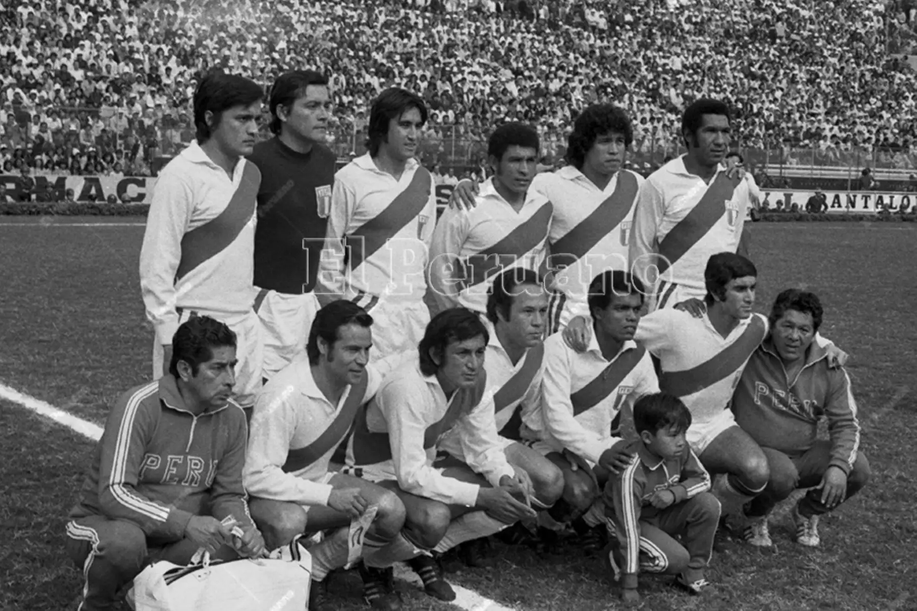 Lima - 4 octubre 1975. Ottorino Sartor en la selección peruana de futbol que enfrentó a Brasil en la semifinal de la Copa América. Foto: Archivo Histórico de El Peruano / Nelson Vela
