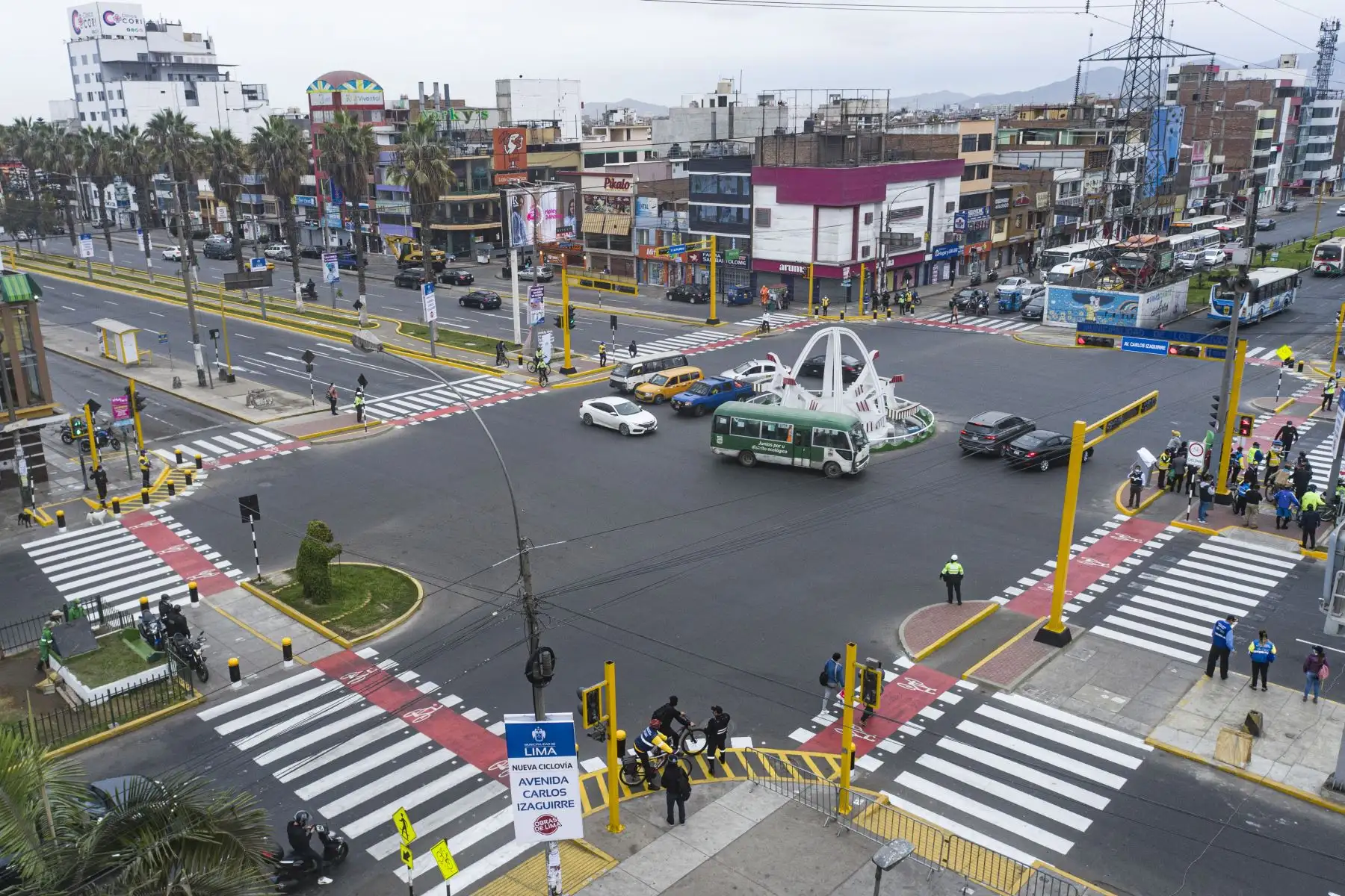 La nueva infraestructura, ubicada entre las avenidas Alfredo Mendiola y Universitaria, permitirá la conexión con las ciclovías existentes, además de promover la intermodalidad con otros medios de transporte como el Metropolitano. Foto: ANDINA/Municipalidad de Lima
