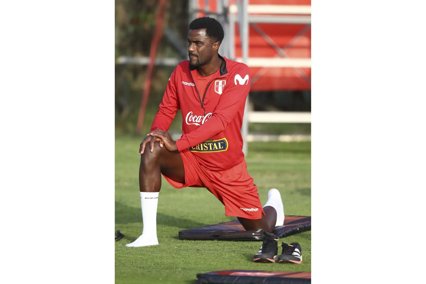 Christian Ramos de la Selección peruana retomó entrenamientos con miras al partido frente a Ecuador por las Eliminatorias Qatar 2022. Foto: FPF