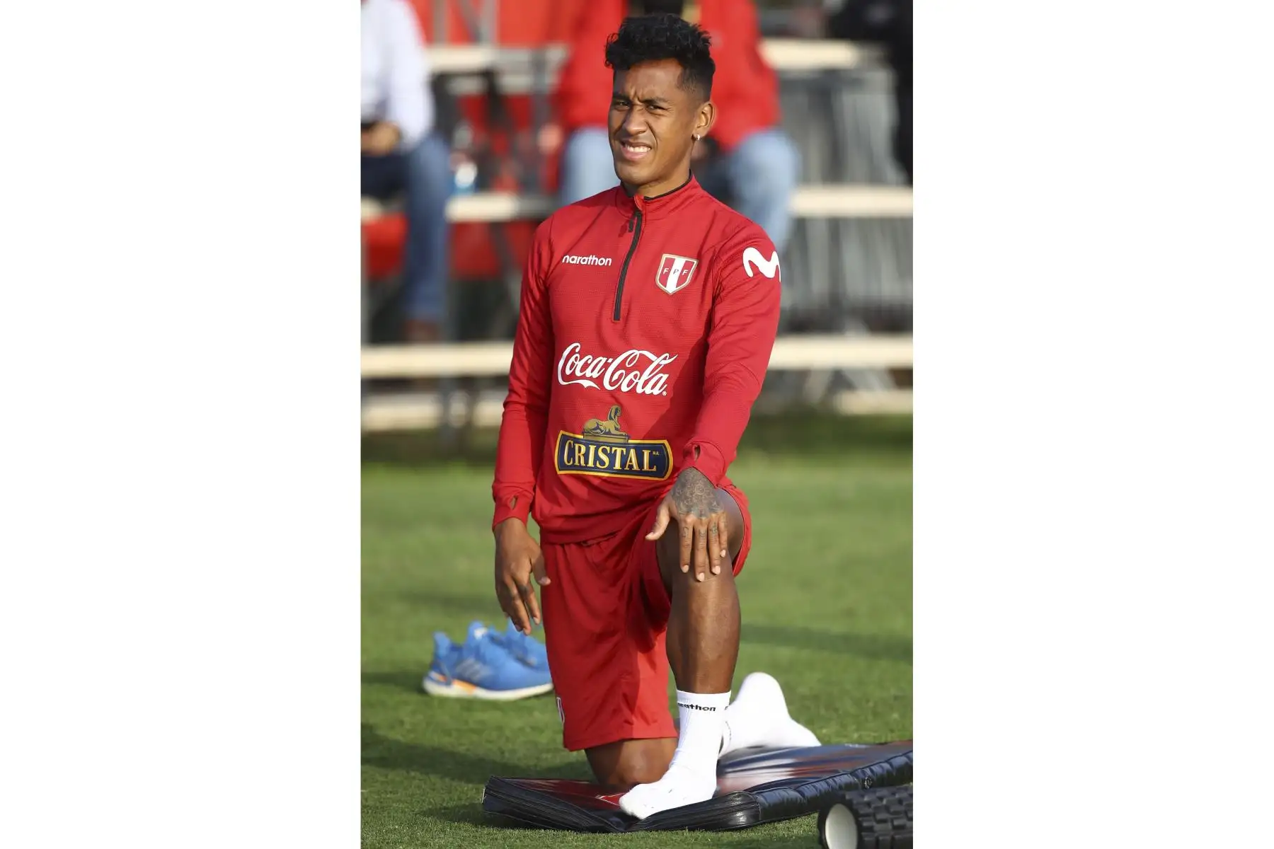 Renato Tapia de la Selección peruana retomó entrenamientos con miras al partido frente a Ecuador por las Eliminatorias Qatar 2022. Foto: FPF
