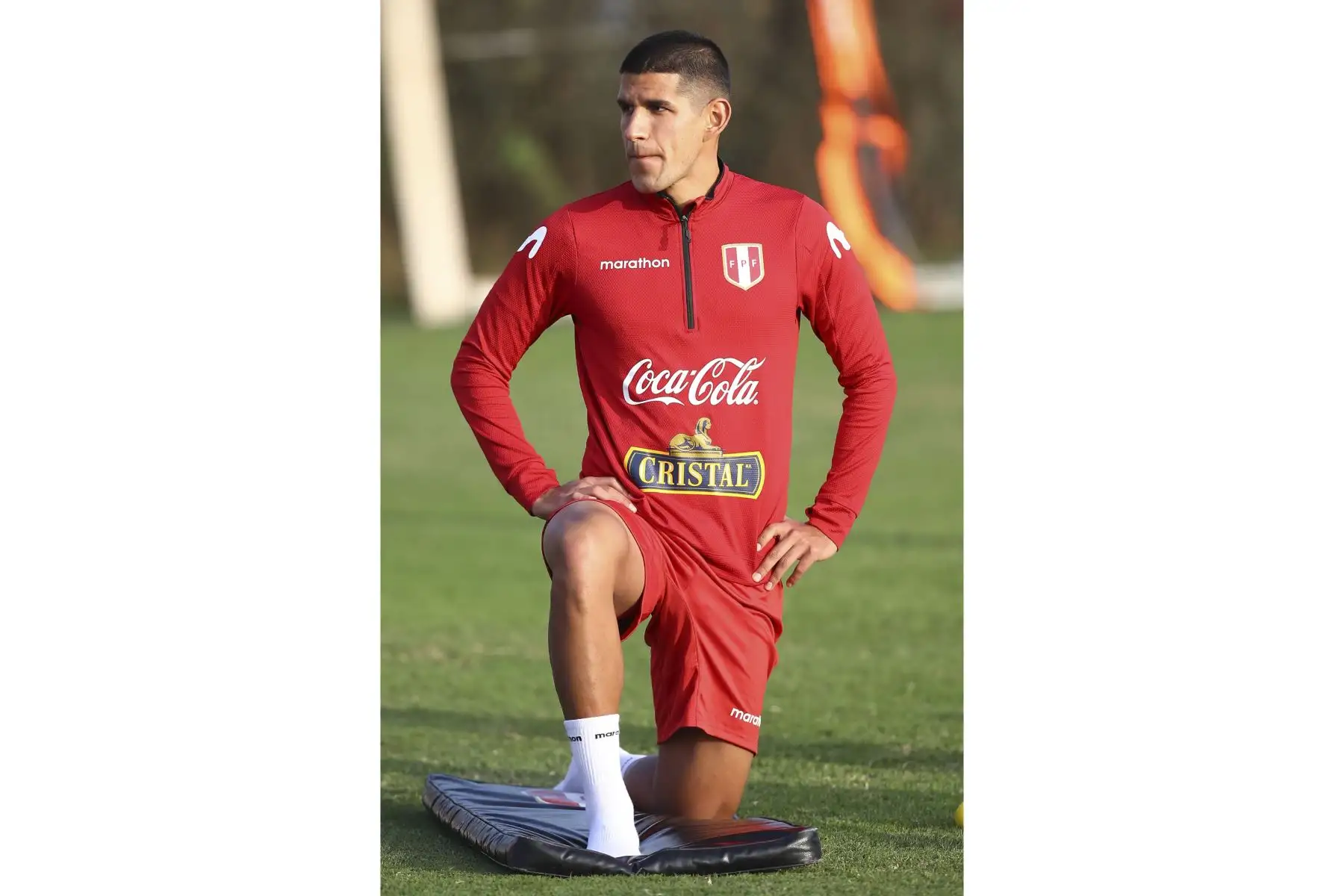 Luis Abram de la Selección peruana retomó entrenamientos con miras al partido frente a Ecuador por las Eliminatorias Qatar 2022. Foto: FPF