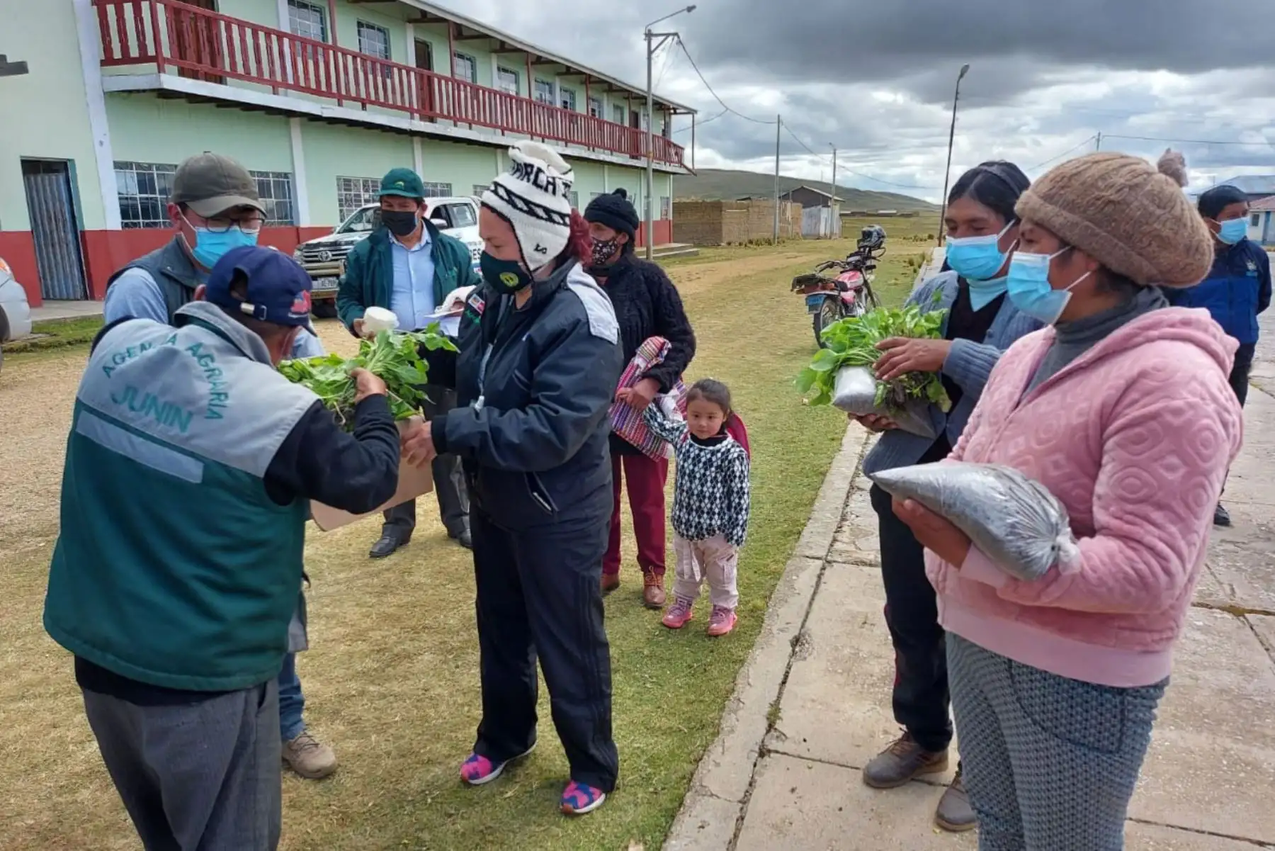 Agro Rural, unidad ejecutora del Ministerio de Desarrollo Agrario y Riego intensifica las acciones de aplicación de kits veterinarios y construcción de cobertizos para proteger a 112 600 mil cabezas de ganado en Junín. 
Foto: Midagri