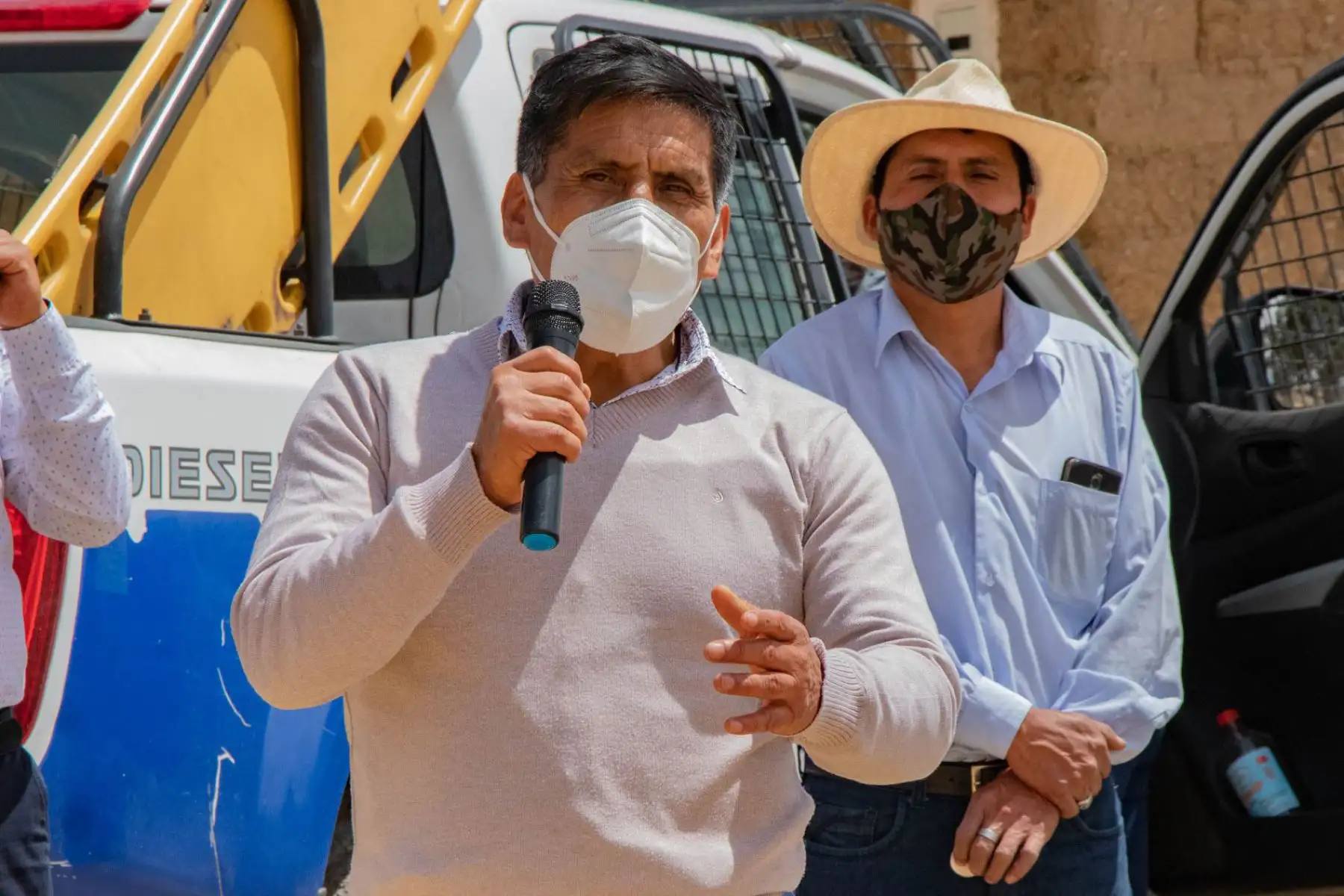 Tras cerca de 20 días de ausencia en la comuna provincial de Huaraz, el alcalde Rori Mautino se reincorporó a sus funciones. Foto: Cortesía Gonzalo Horna