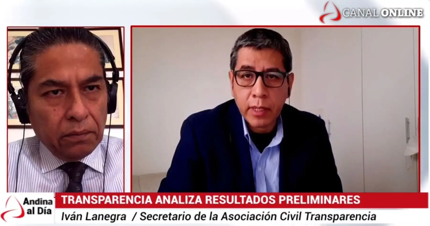 Secretario general de Transparencia, Iván Lanegra, en entrevista con 