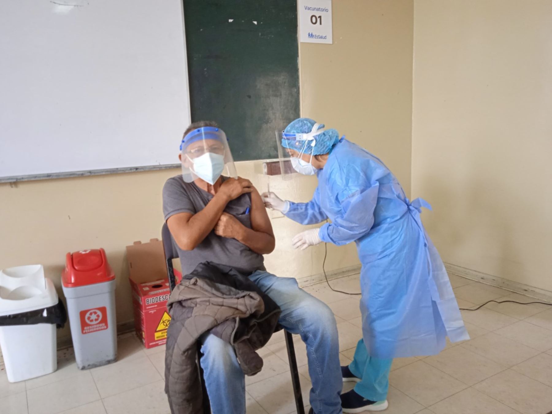 La Libertad estima que más de 140,000 personas deben recibir la segunda dosis de vacuna contra la covid-19. Fotos: Vanessa Graos Garnique.
