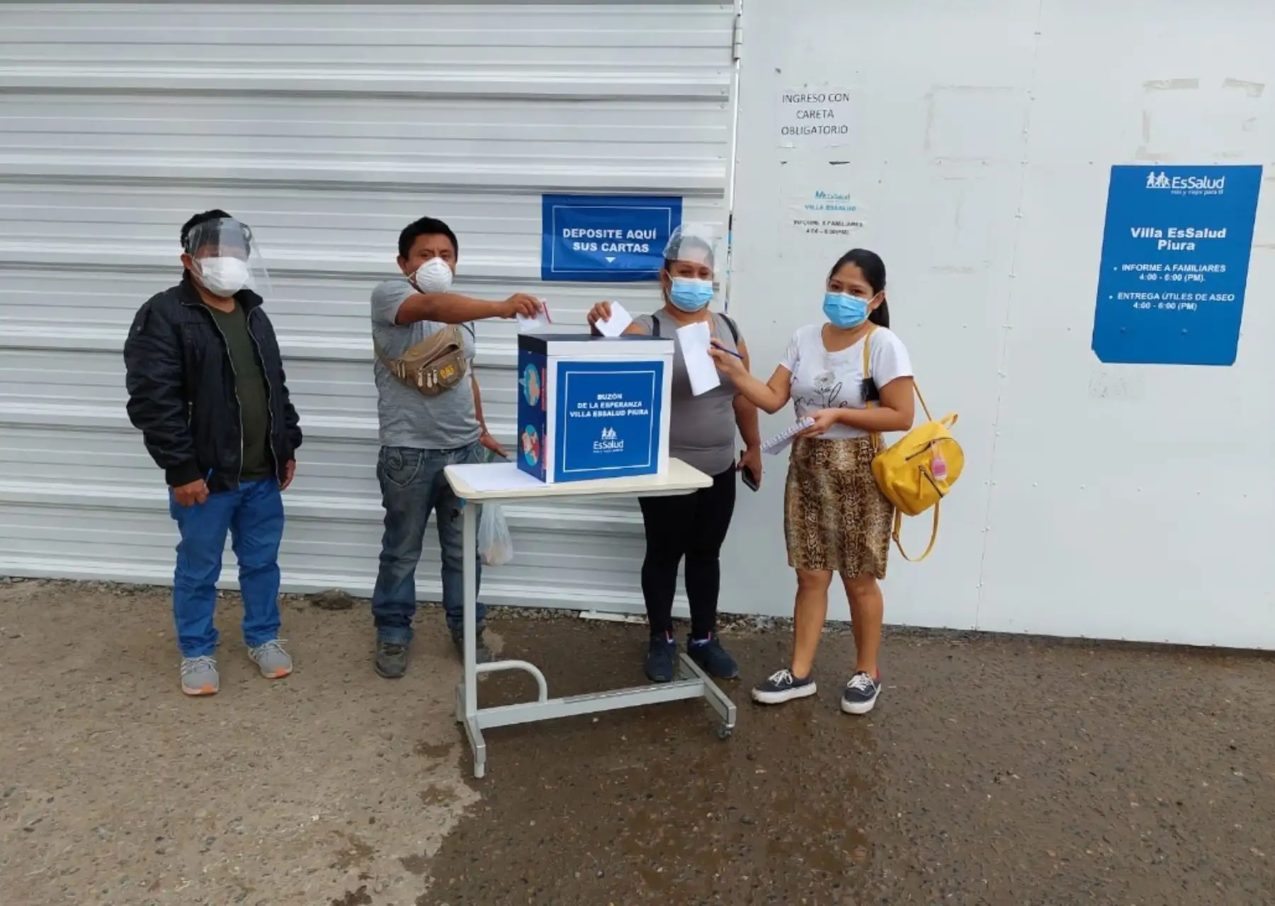 !Buzón de la esperanza¡EsSalud Piura crea método para conectar a familiares con pacientes