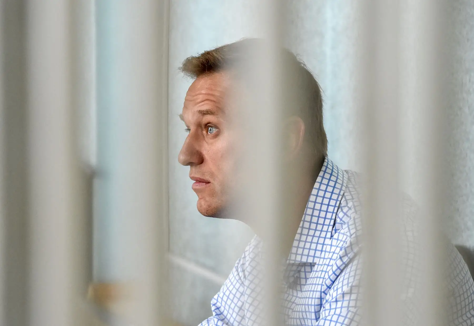 El líder de la oposición rusa Alexei Navalny en prisión. Foto: AFP