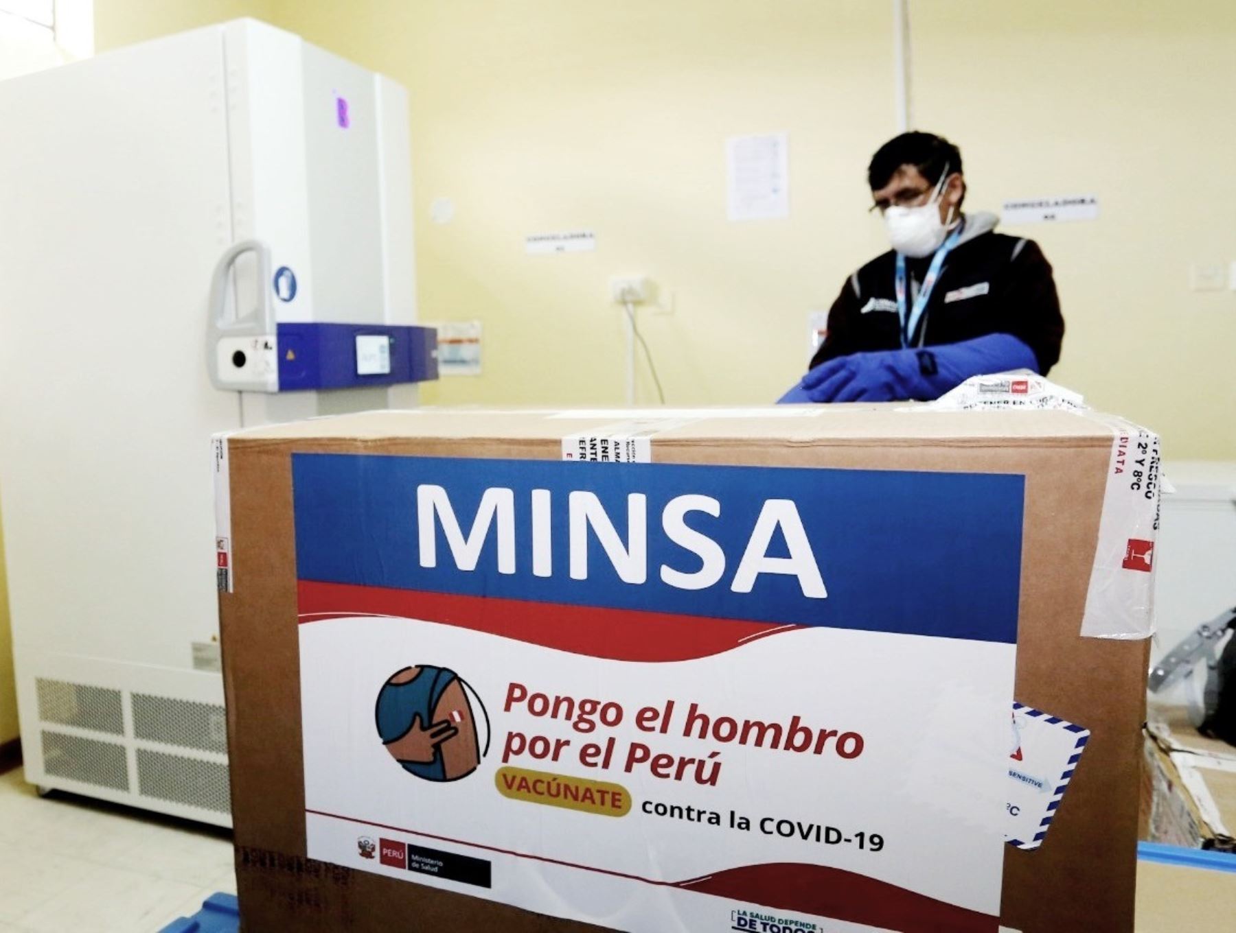 Cajamarca recibe más de 96,000 vacunas contra la covid-19 para continuar con proceso de inoculación a las personas mayores de 60 años de edad. ANDINA/Difusión