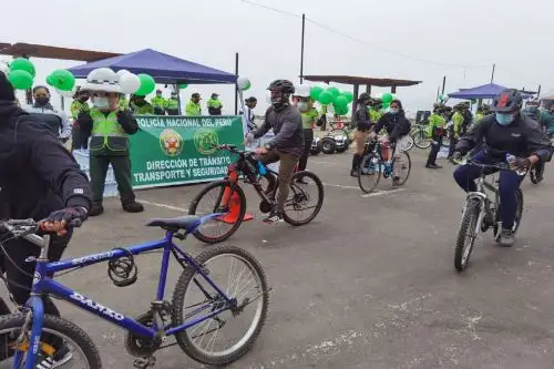 PNP brindará charlas sobre el uso adecuado de bicicletas y las multas ante infracciones. Foto: Difusión
