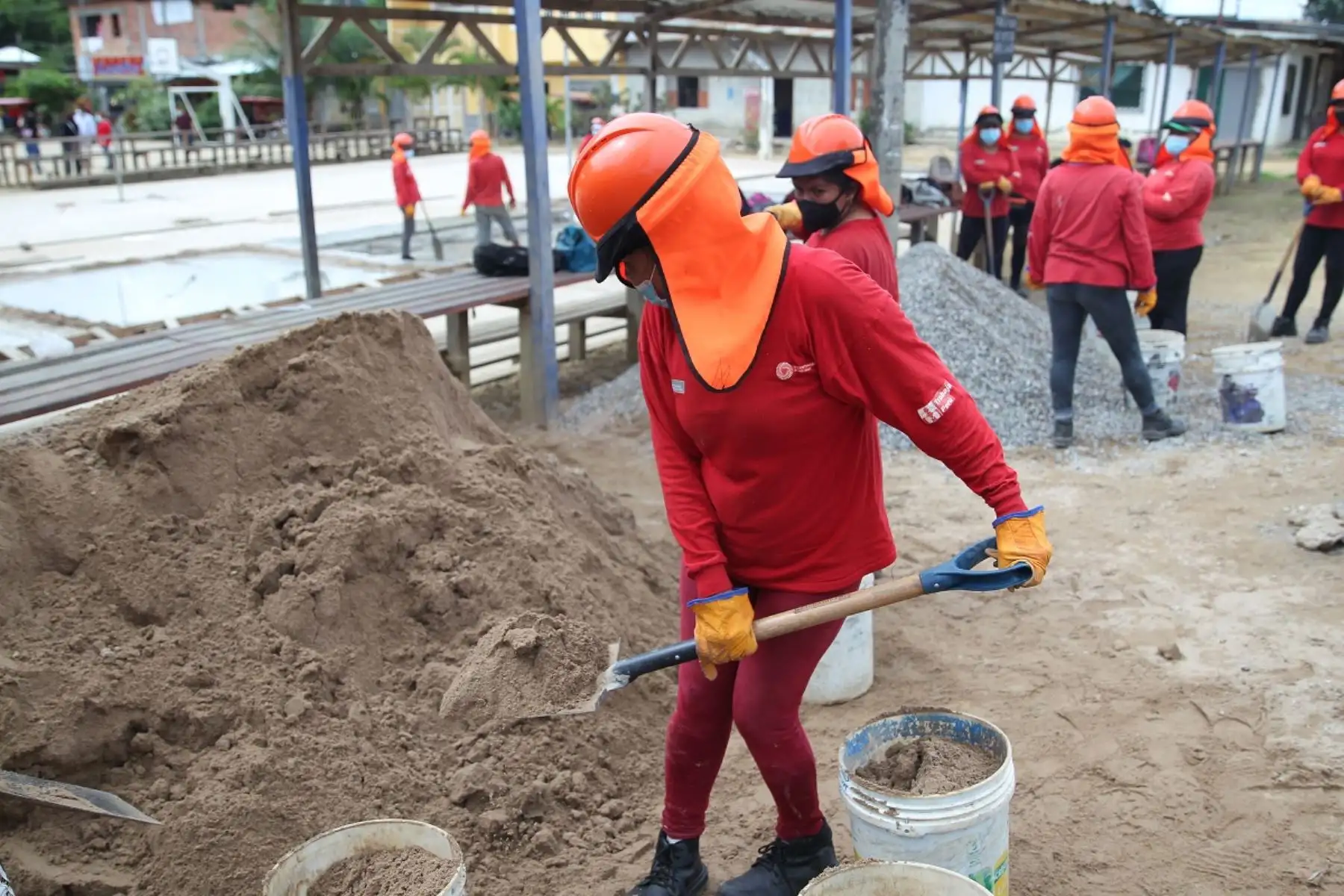 Trabajo temporal en la región San Martín. Foto: Cortesía.