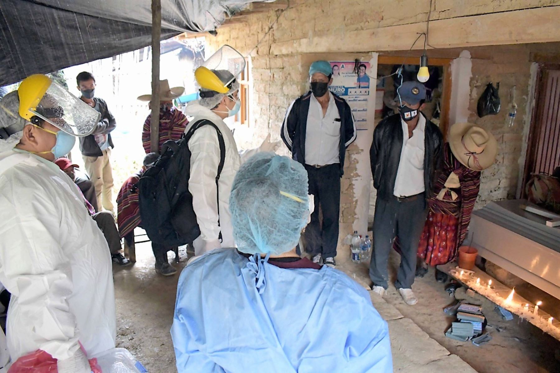 Equipo de intervención en salud llegó hasta el caserío de Lanchipampa, región Lambayeque, para evaluar situación del covid-19. Foto: ANDINA/Difusión