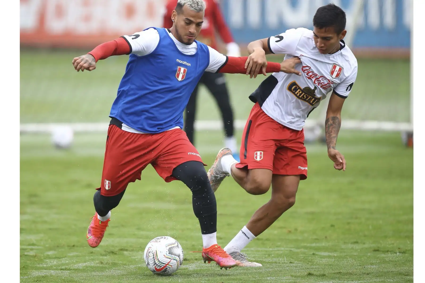 La selección peruana  retomó los trabajos de entrenamiento, con miras a su participación en la Copa América 2021. Foto: FPF