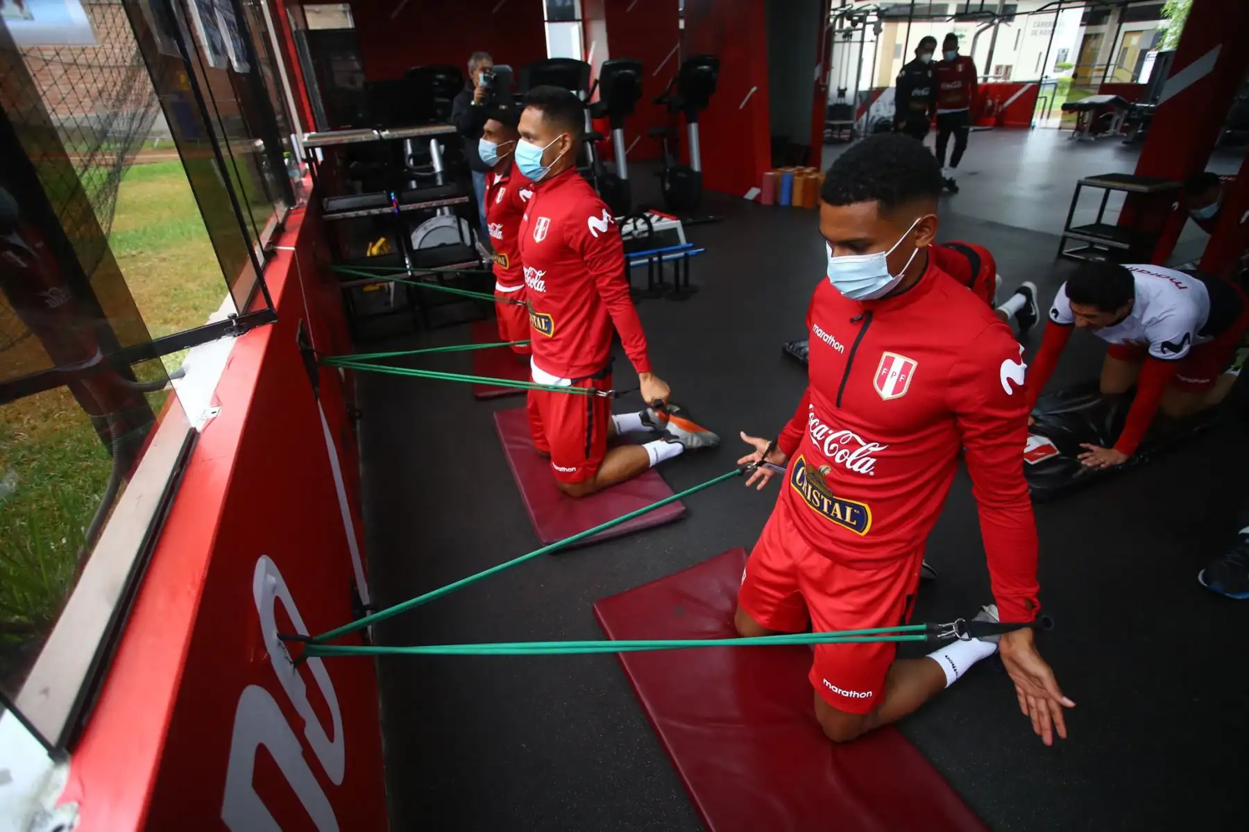 La selección peruana  retomó los trabajos de entrenamiento, con miras a su participación en la Copa América 2021. Foto: FPF