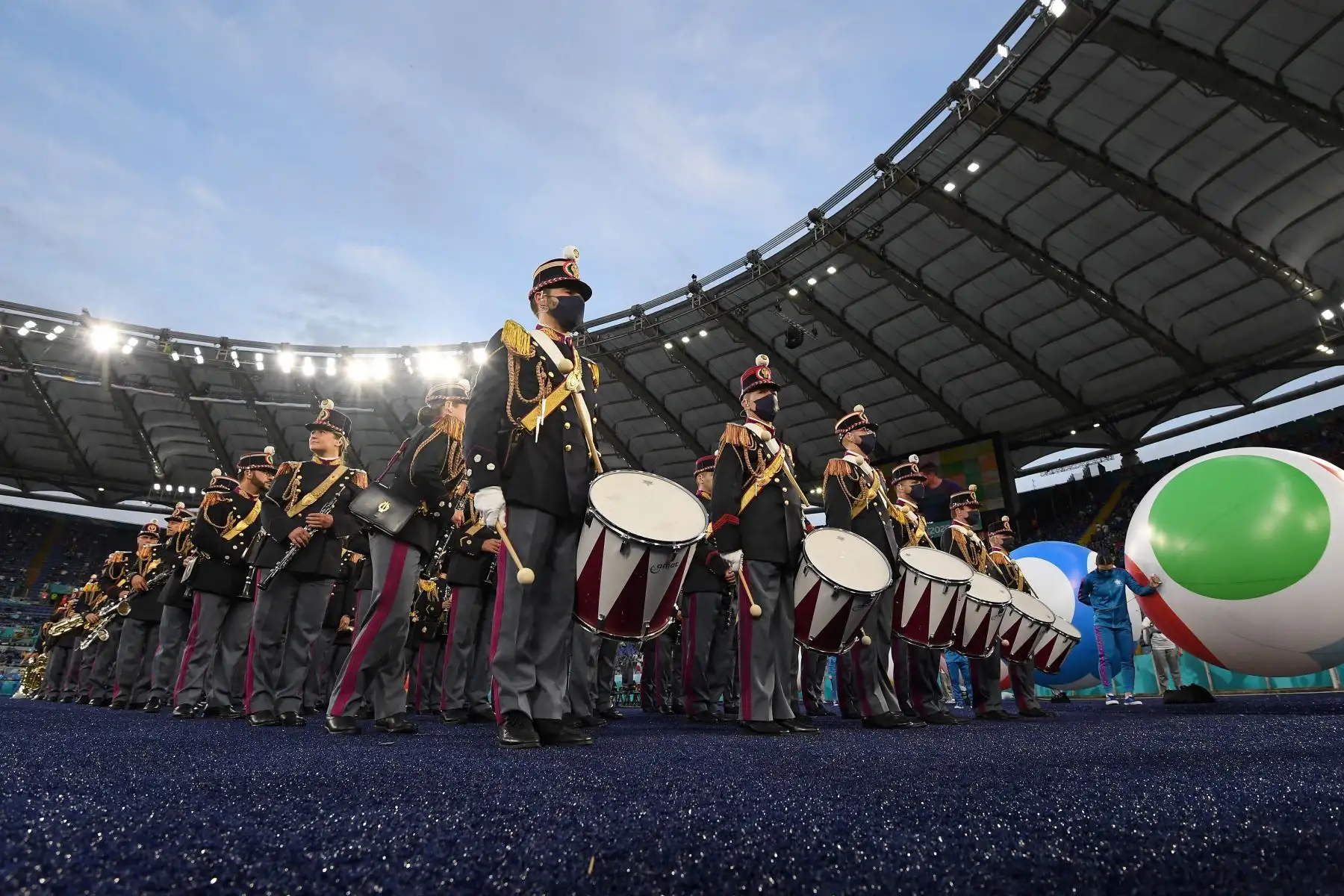Ceremonia de apertura del Campeonato Europeo de Fútbol de la UEFA Euro 2020 2021, antes del inicio de la competencia Turquía vs Italia. Foto: AFP