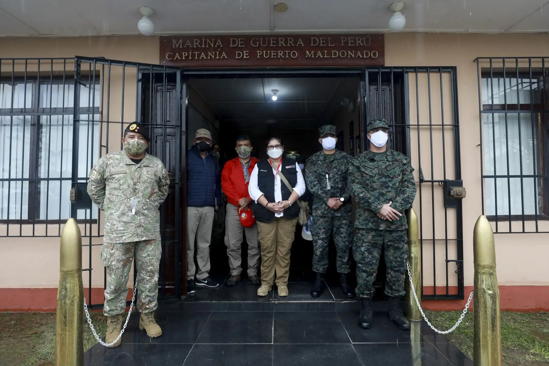 Ministra de Defensa, Nuria Esparch, realizó visita de inspección a bases de las Fuerzas Armadas, en Madre de Dios. Foto: ANDINA/Mindef