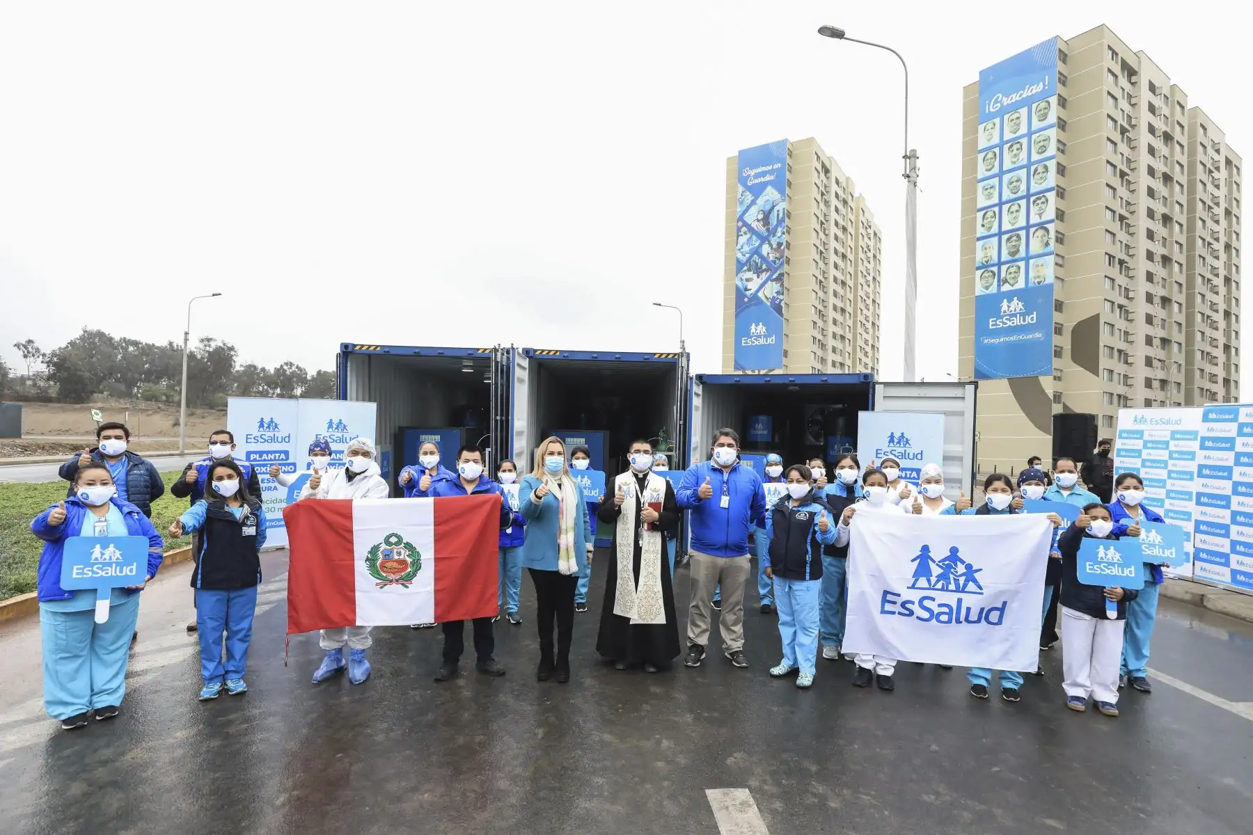 El Seguro Social de Salud, EsSalud, envió seis plantas de oxígeno medicinal al norte del país para fortalecer la atención a los pacientes con COVID-19. Foto: ANDINA/Essalud