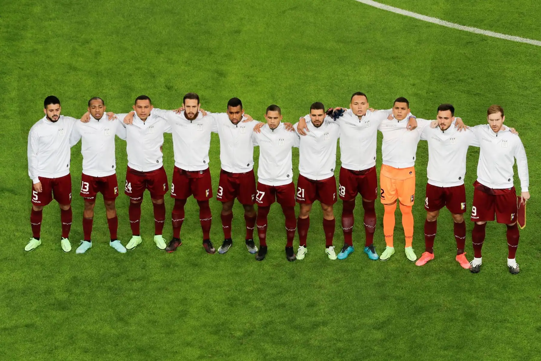 Venezuela hoy, en un partido del grupo A de la Copa América entre las selecciones de Brasil y Venezuela en el estadio Mané Garrincha en Brasilia.
Foto: EFE