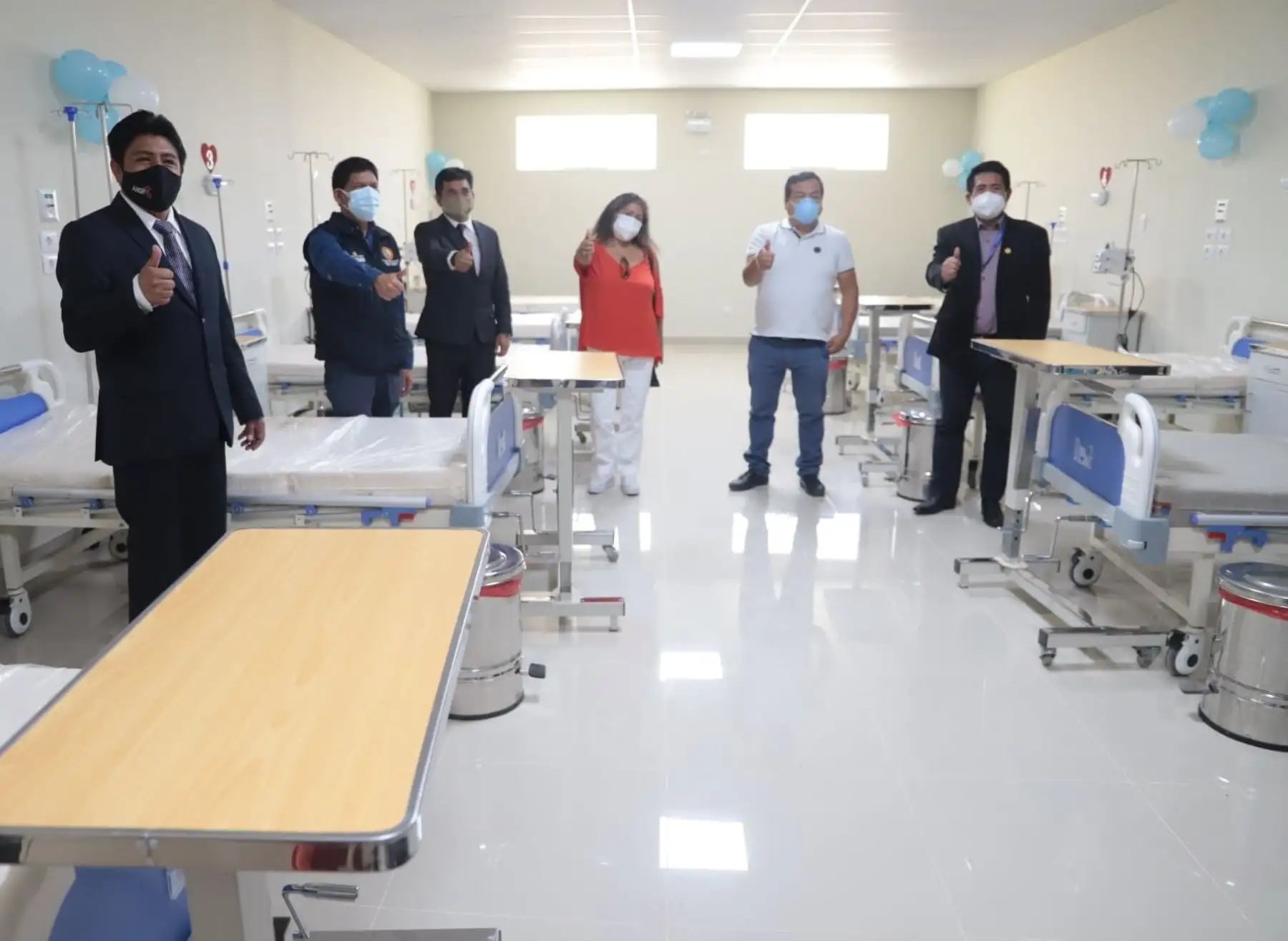 Hospital de apoyo de Caraz, en Áncash, se refuerza con nuevos ambientes y 20 camas de hospitalización para atender un eventual rebrote de casos de covid-19. ANDINA/Difusión