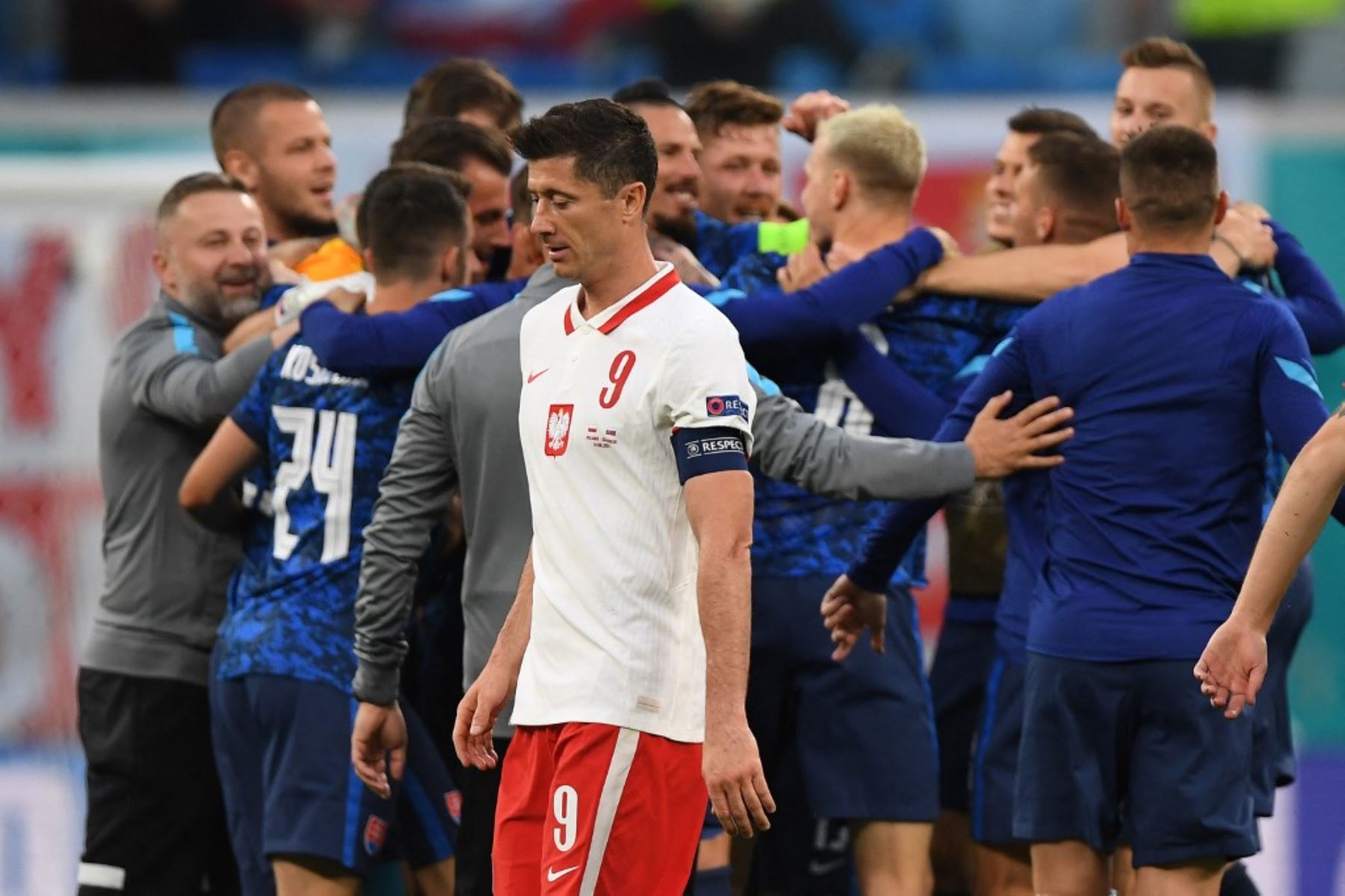 Lewandowski no pudo llevar a Polonia a su primer triunfo en la Eurocopa 2020