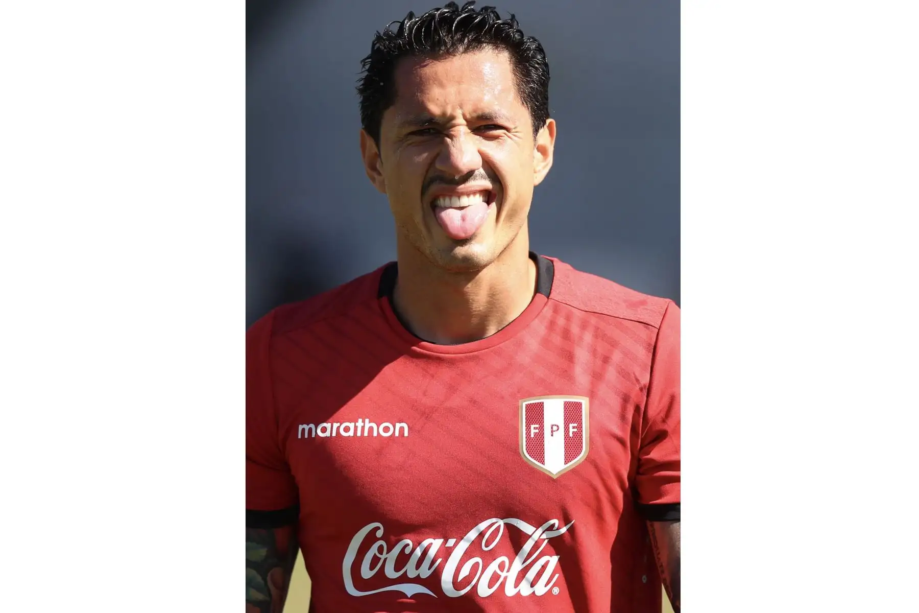 Tras su arribo a Brasil, la selección peruana cumplió  su primer entrenamiento, en la cancha auxiliar del estadio Nilton Santos, con miras al debut en la Copa América 2021. En la imagen Gianluca Lapadula
Foto: Selección Peruana