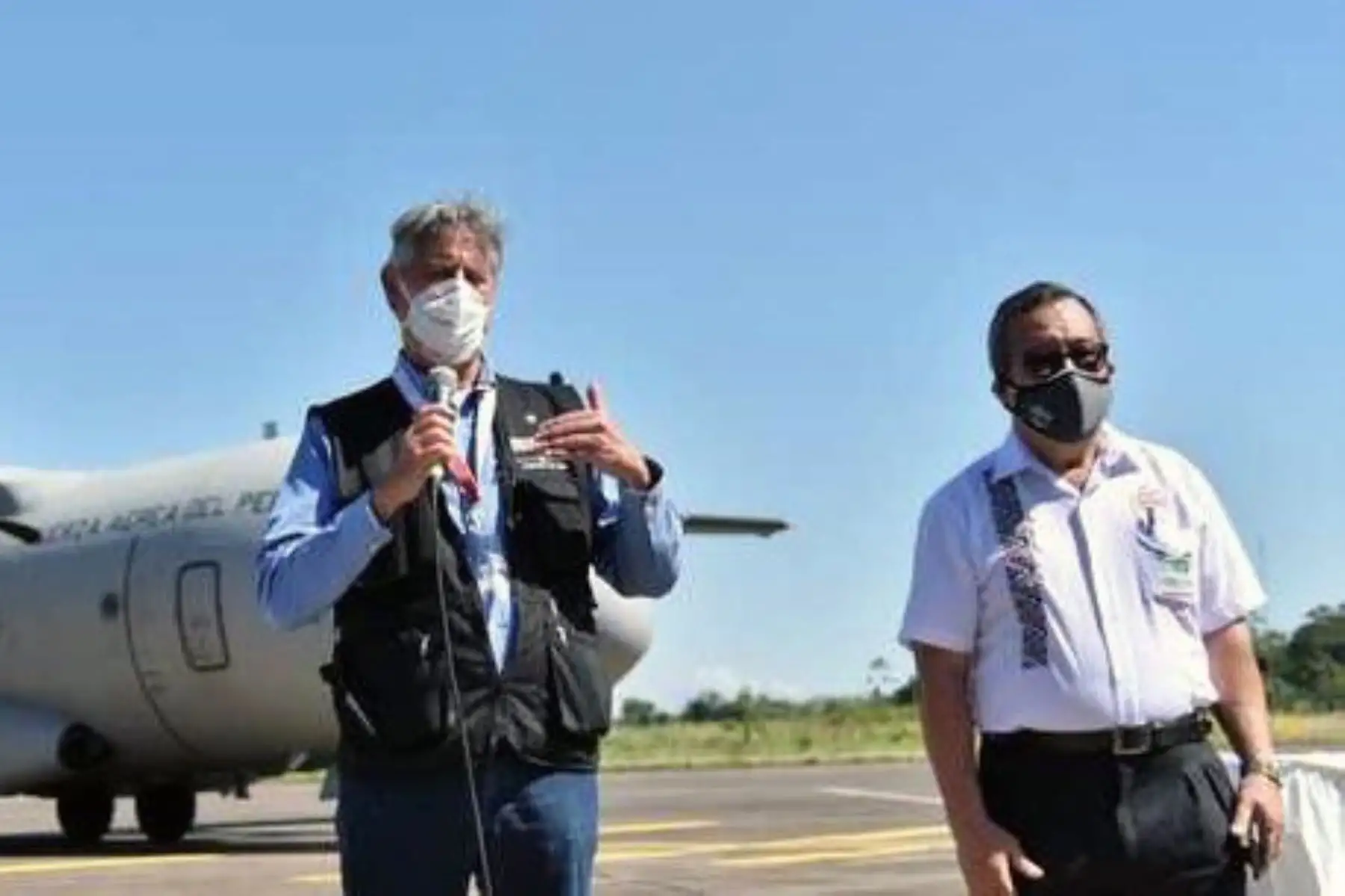 El presidente de la República, Francisco Sagasti, cumplió hoy una jornada de trabajo en la región Madre de Dios.