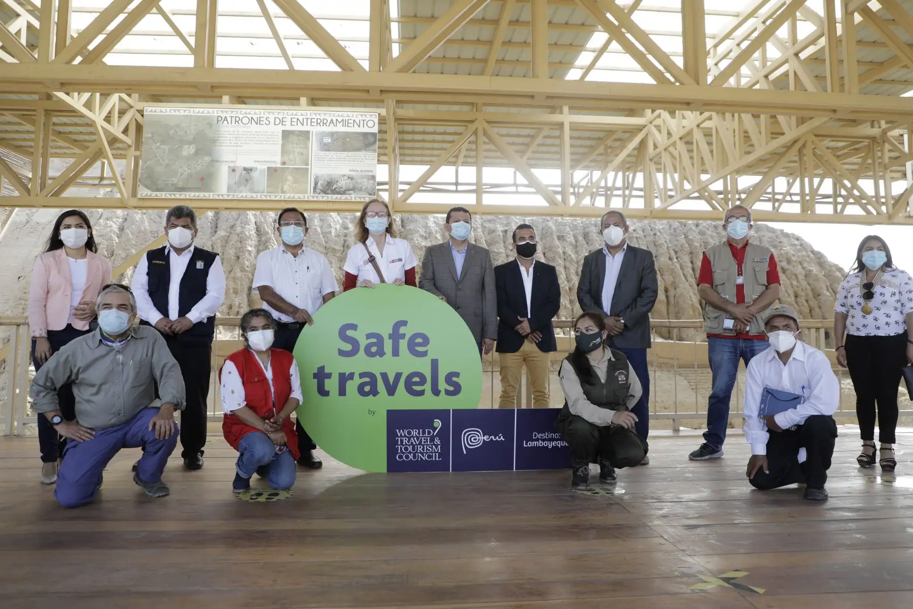 Ministerio de Comercio Exterior y Turismo entregó el sello internacional Safe Travels al Destino Lambayeque, con lo cual se garantiza el cumplimiento de las medidas de bioseguridad ante el covid -19.
Foto: Mincetur