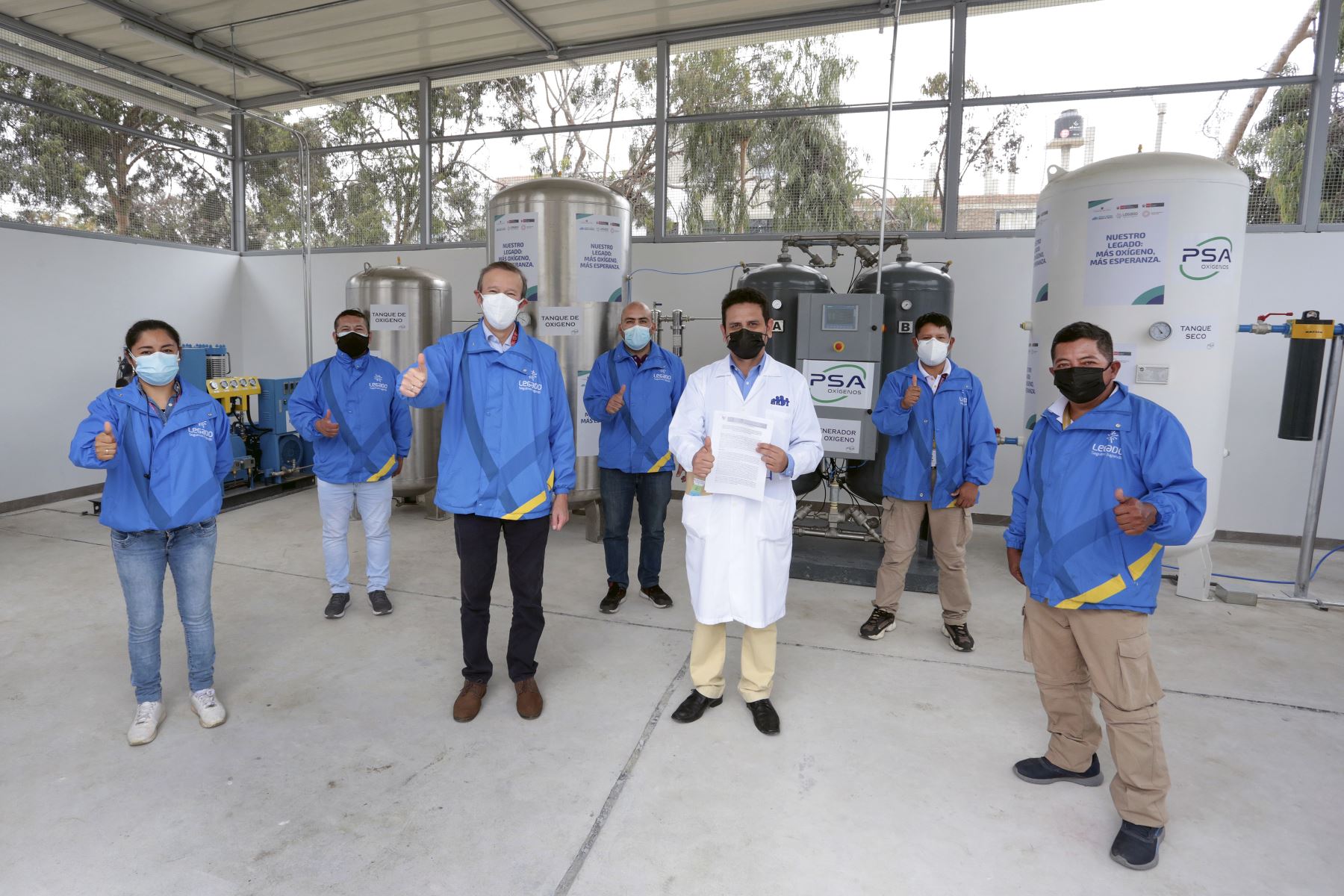 El Proyecto Legado entregó planta de oxígeno medicinal al Hospital Regional Docente de Trujillo. Foto: Legado