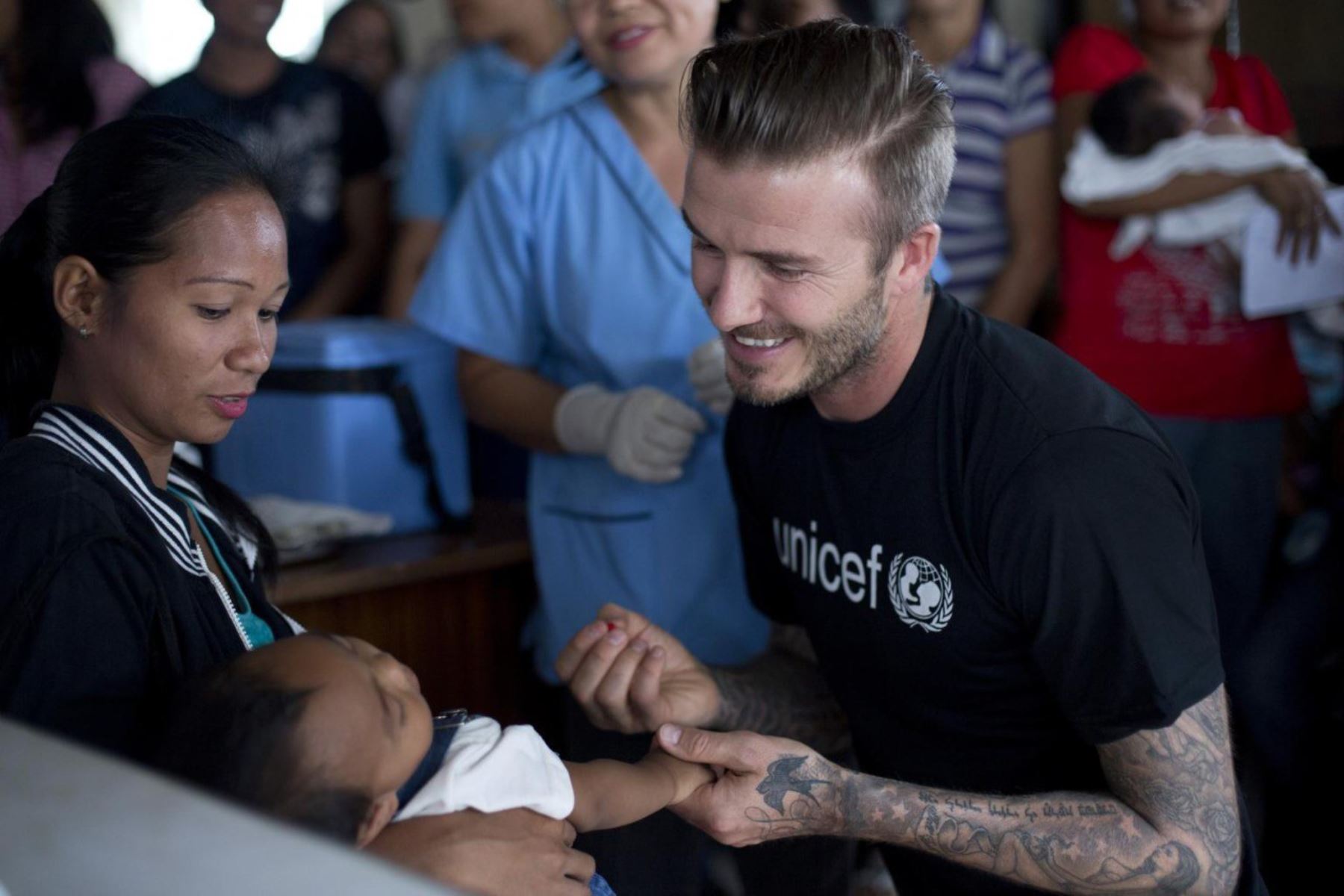 David Beckham apoya campañas internacionales por los derechos de la infancia y la adolescencia (imagen de archivo). Foto: Unicef/cortesía.