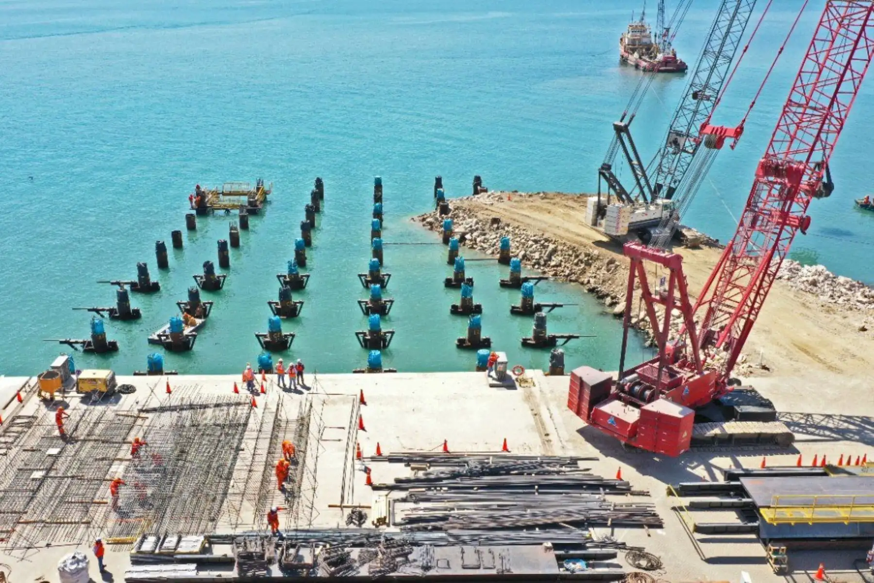 Continúa en marcha la ampliación del Terminal Portuario de Paita que aportó más de S/ 30.8 millones en proyectos sociales a través de su fondo social.
Foto: MTC
