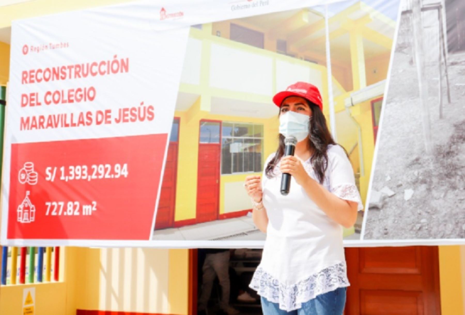 la directora ejecutiva de la Autoridad para la Reconstrucción con Cambios (ARCC), Amalia Moreno Vizcardo, inauguró las instituciones educativas Maravillas de Jesús y Abejitas Felices, que fueron intervenidas con una inversión de 3 millones 742,956 soles.