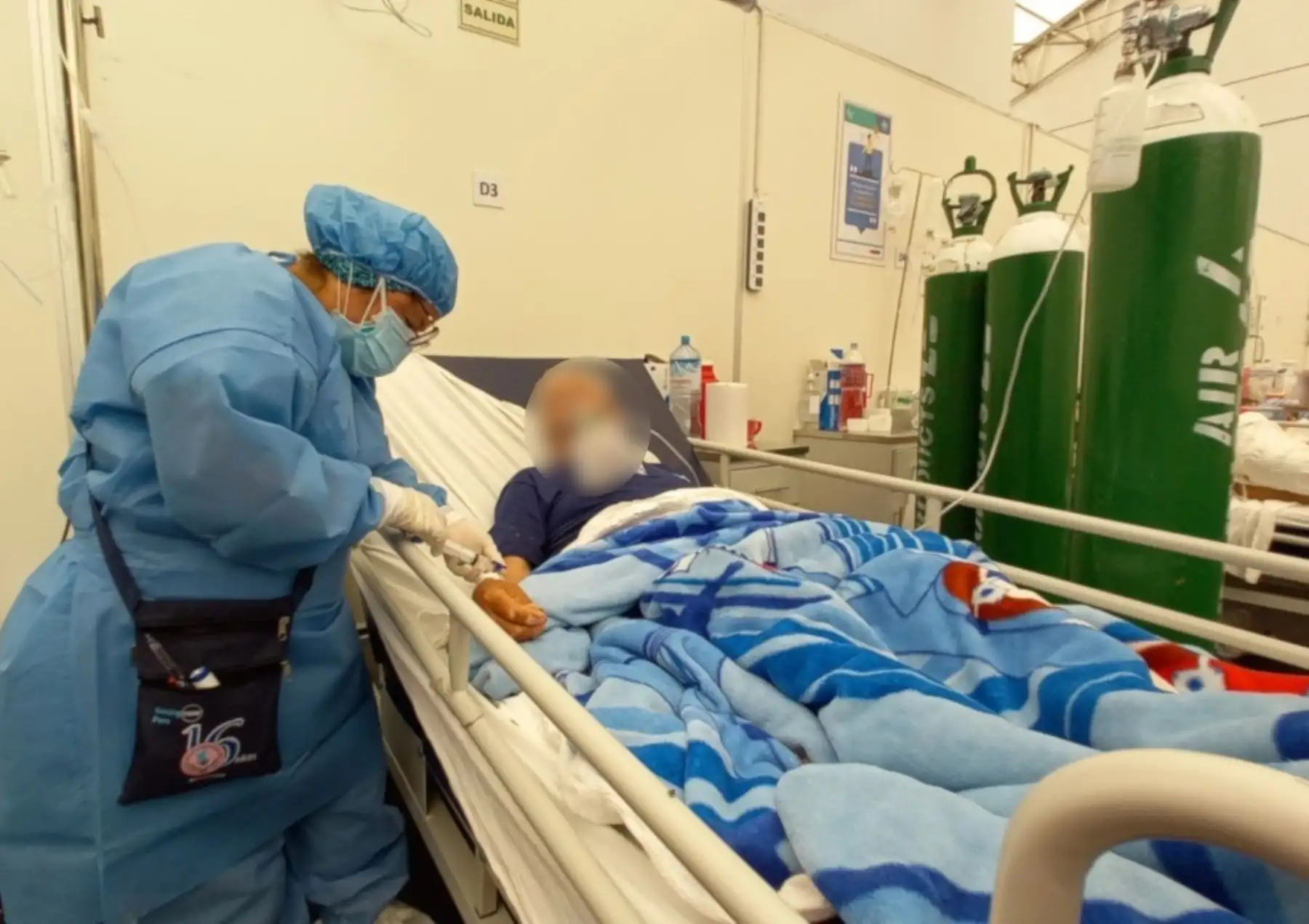 Hospitalizaciones por covid-19 disminuyen hasta en un 70 % en EsSalud de Chimbote, en Áncash. ANDINA/Difusión