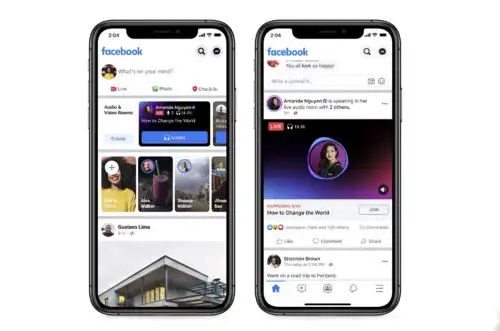 Las nuevas funciones de audio permiten descubrir, escuchar y unirte a conversaciones en directo con figuras públicas y expertos