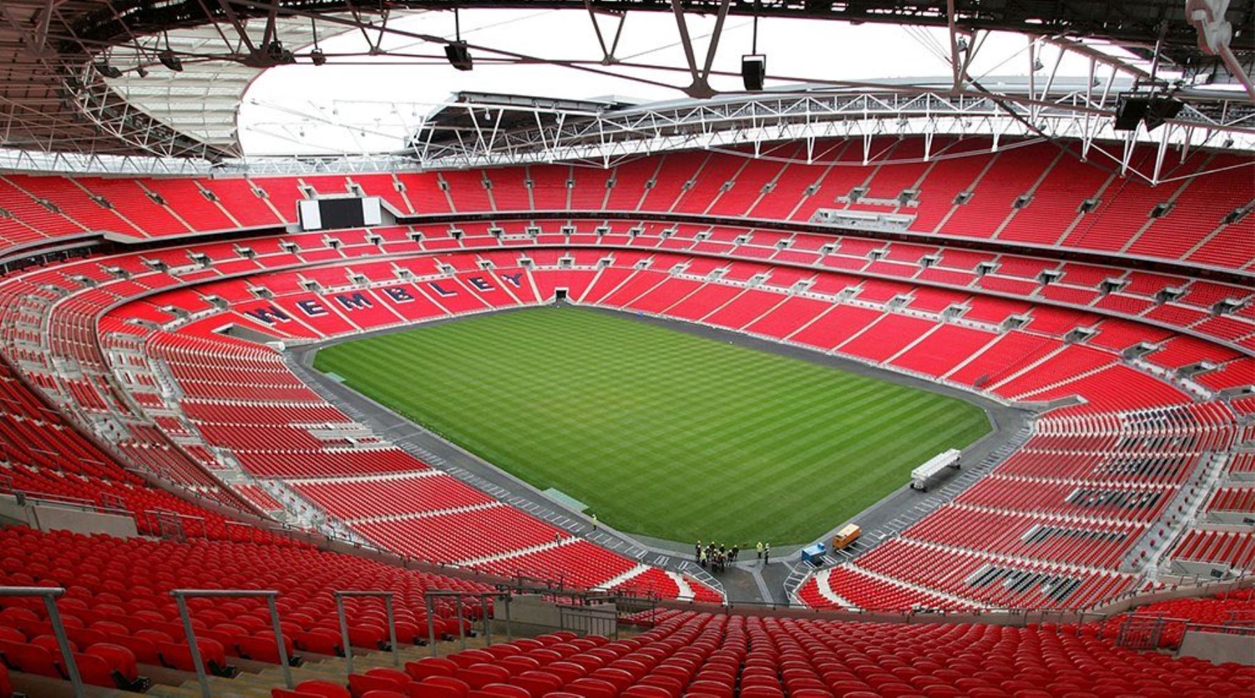 El estadio Wembley lucirá repleto de hinchas para la la semifinal y final de la Eurocopa.