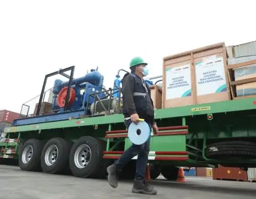 El Proyecto Legado recibió una nueva planta criogénica de oxígeno medicinal que se destinará a la atención de pacientes covid-19 de la ciudad de Pacasmayo, en La Libertad. ANDINA/Difusión