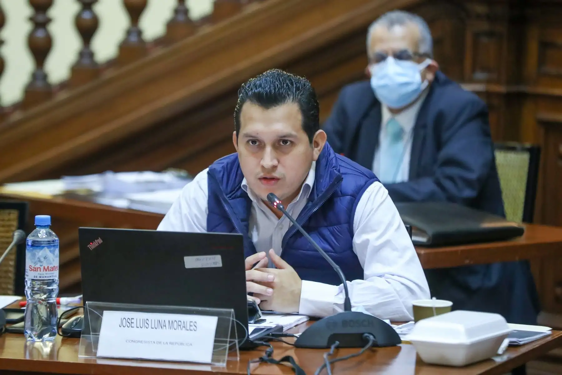 Comisión Especial de selección de candidatos aptos para la elección de magistrados de Tribunal Constitucional. Congresista Jose Luis Luna Morales. Foto: Congreso