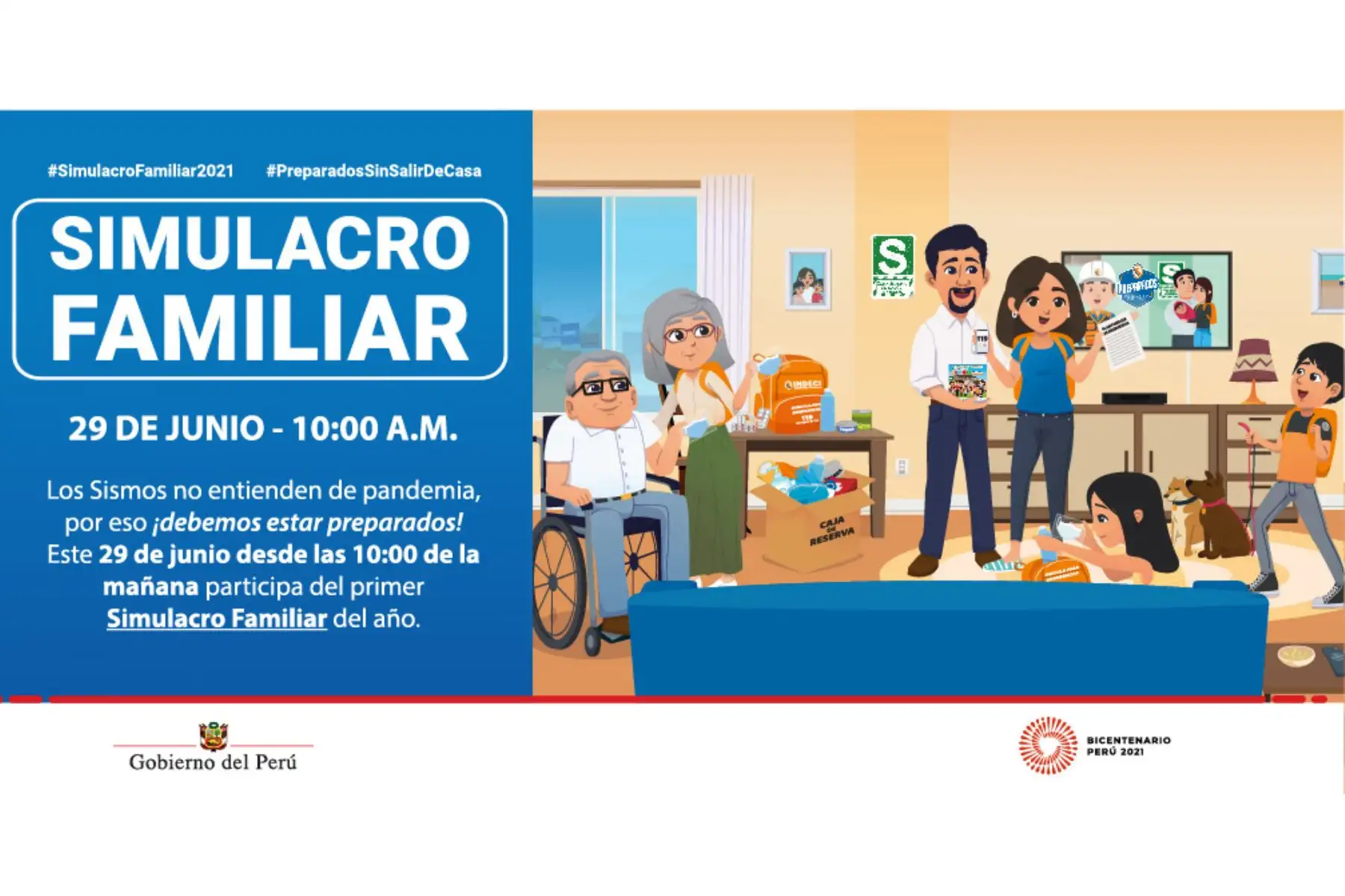 Repasa el plan familiar de emergencia, es decir, las actividades para organizarse y responder ante una emergencia en grupo. Foto: ANDINA/Difusión