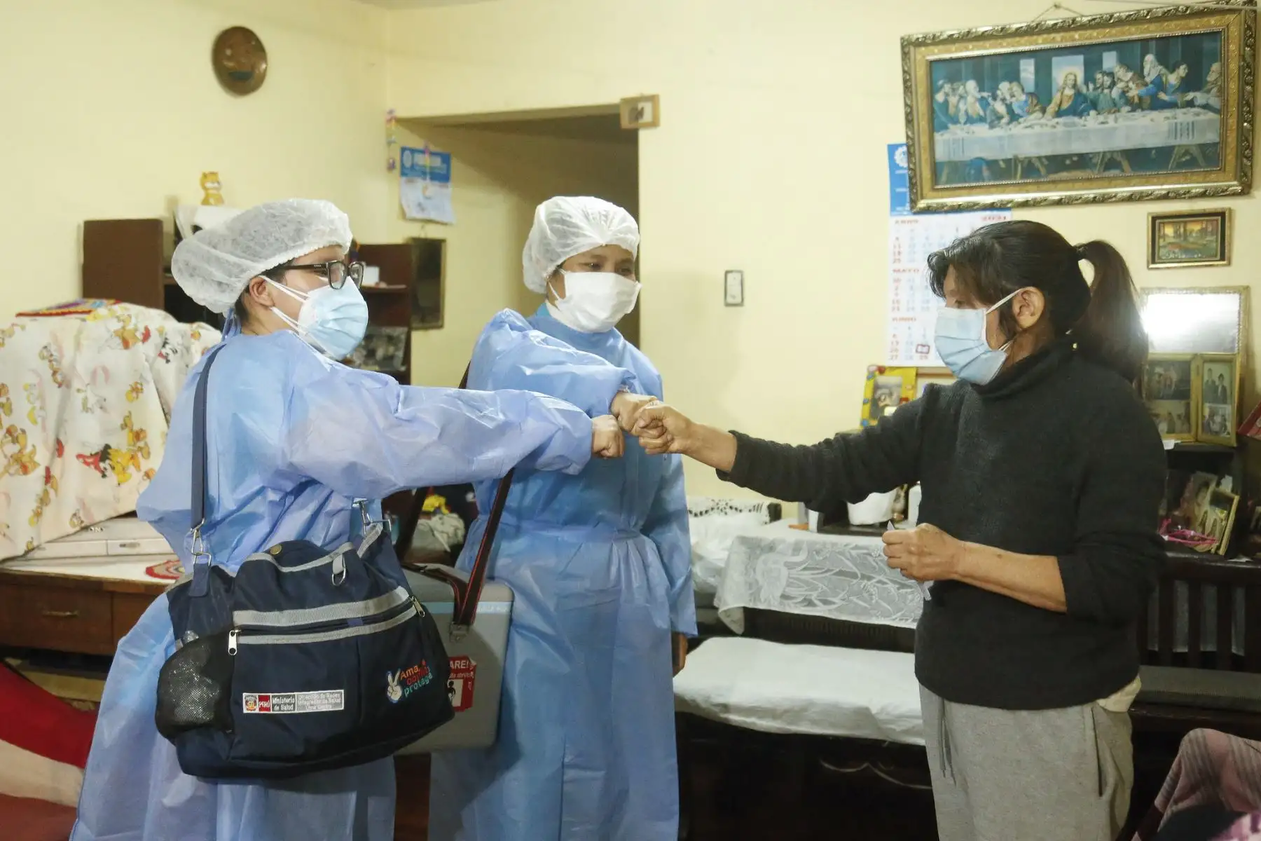 Ministerio de Salud refuerza su jornada de vacunación nocturna domiciliaria contra la covid-19. Foto: ANDINA/Minsa