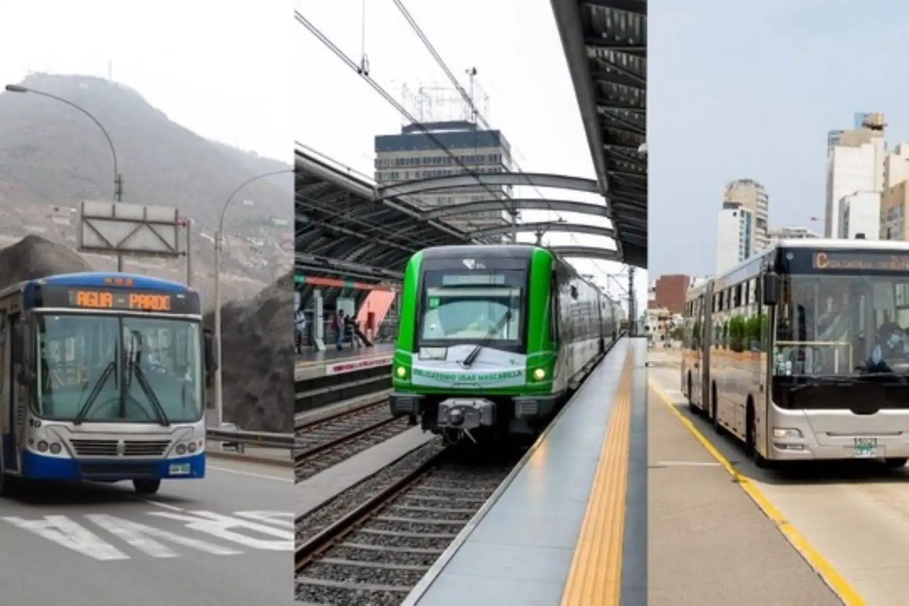 Metropolitano, corredores complementarios y Metro de Lima y Callao. Foto: ANDINA/Difusión.