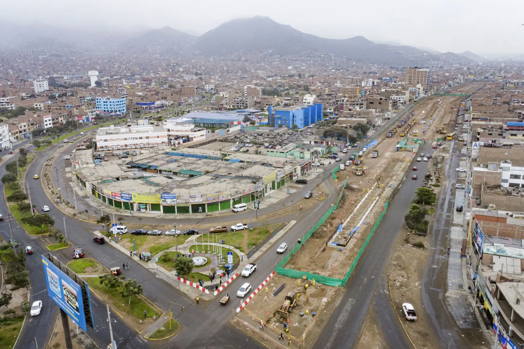 La Municipalidad de Lima, realiza trabajos de ampliación Norte del Metropolitano, y la extensión del plan de desvío Av. Universitaria. Foto: ANDINA/ Municipalidad de Lima