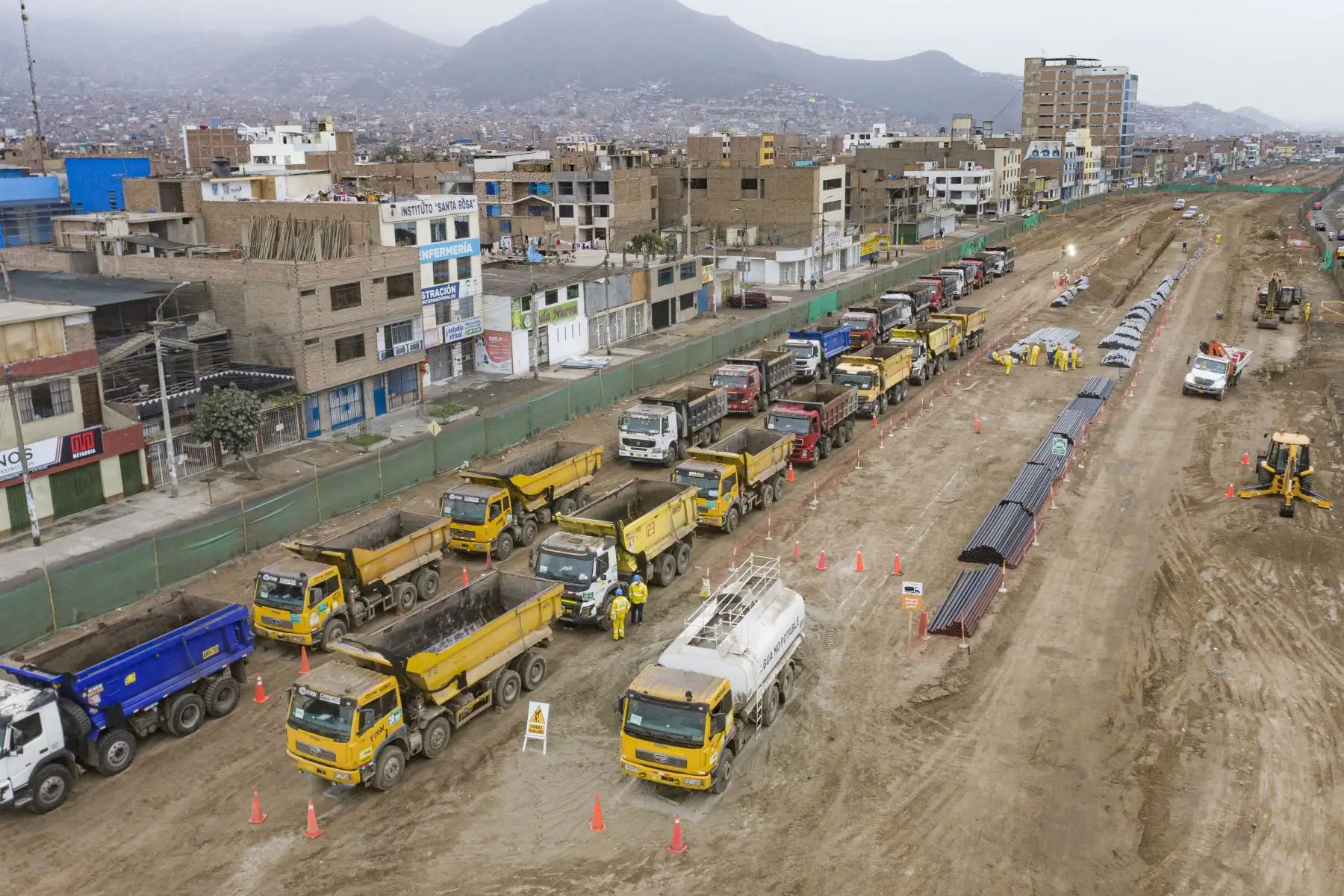 La Municipalidad de Lima, realiza trabajos de ampliación Norte del Metropolitano, y la extensión del plan de desvío Av. Universitaria. Foto: ANDINA/ Municipalidad de Lima