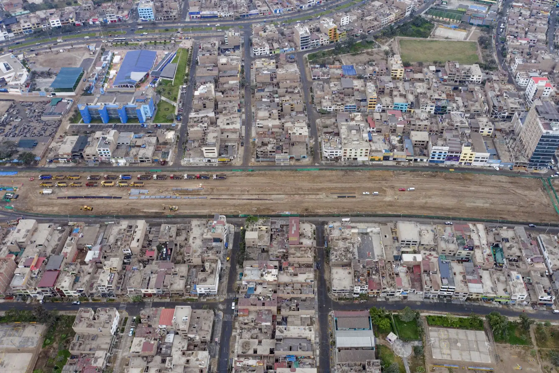 La Municipalidad de Lima, realiza trabajos de ampliación Norte del Metropolitano, y la extensión del plan de desvío Av. Universitaria. Foto: ANDINA/ Municipalidad de Lima
