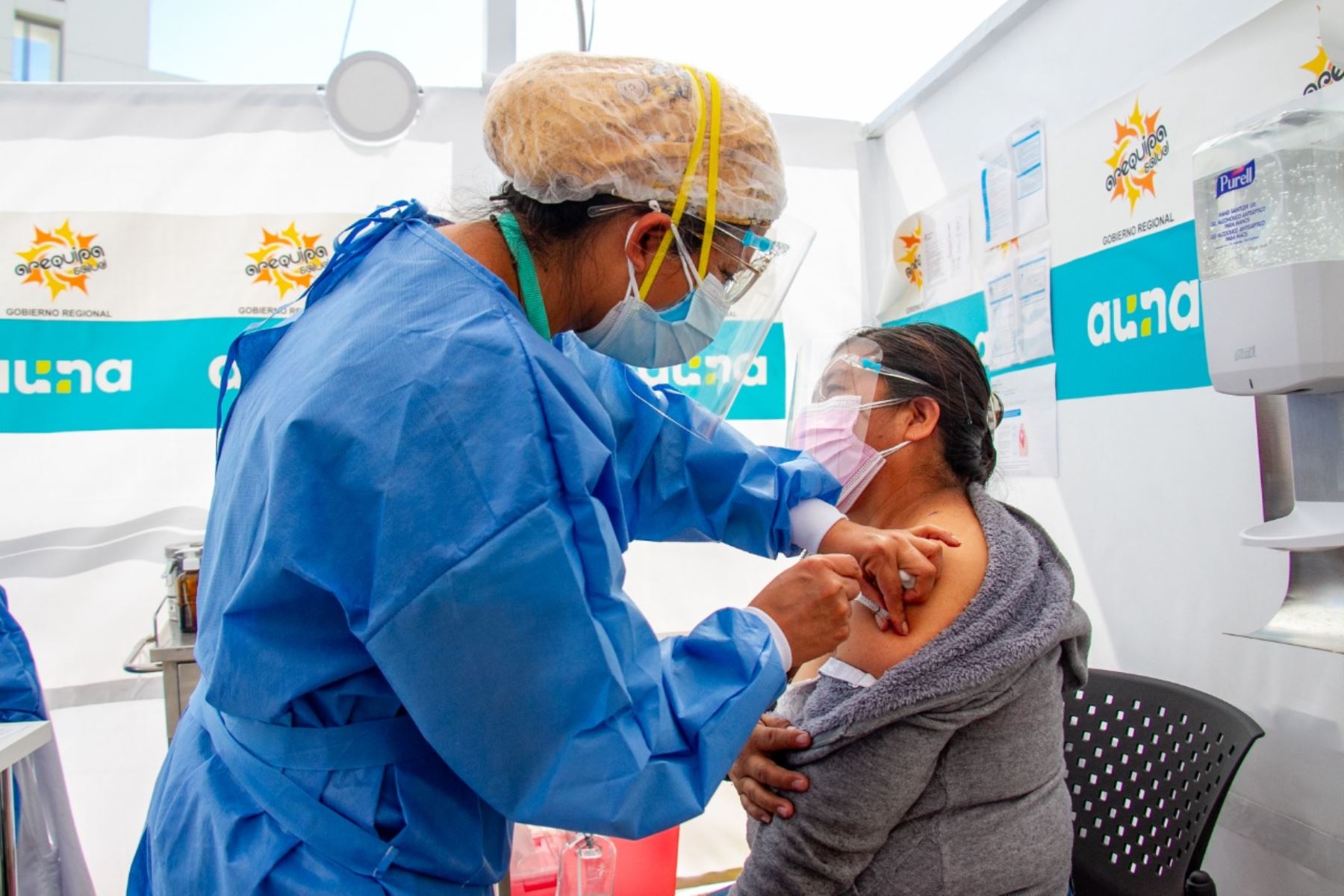 Arequipa es una de las regiones que más ha avanzado en el proceso de vacunación contra la covid-19. Cortesía